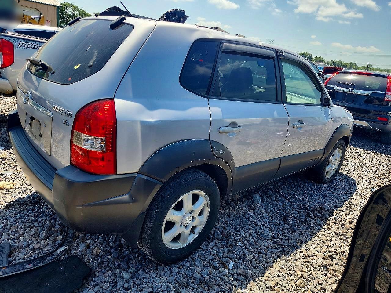 2005 Hyundai Tucson Gls Silver vin: KM8JN12D25U183876