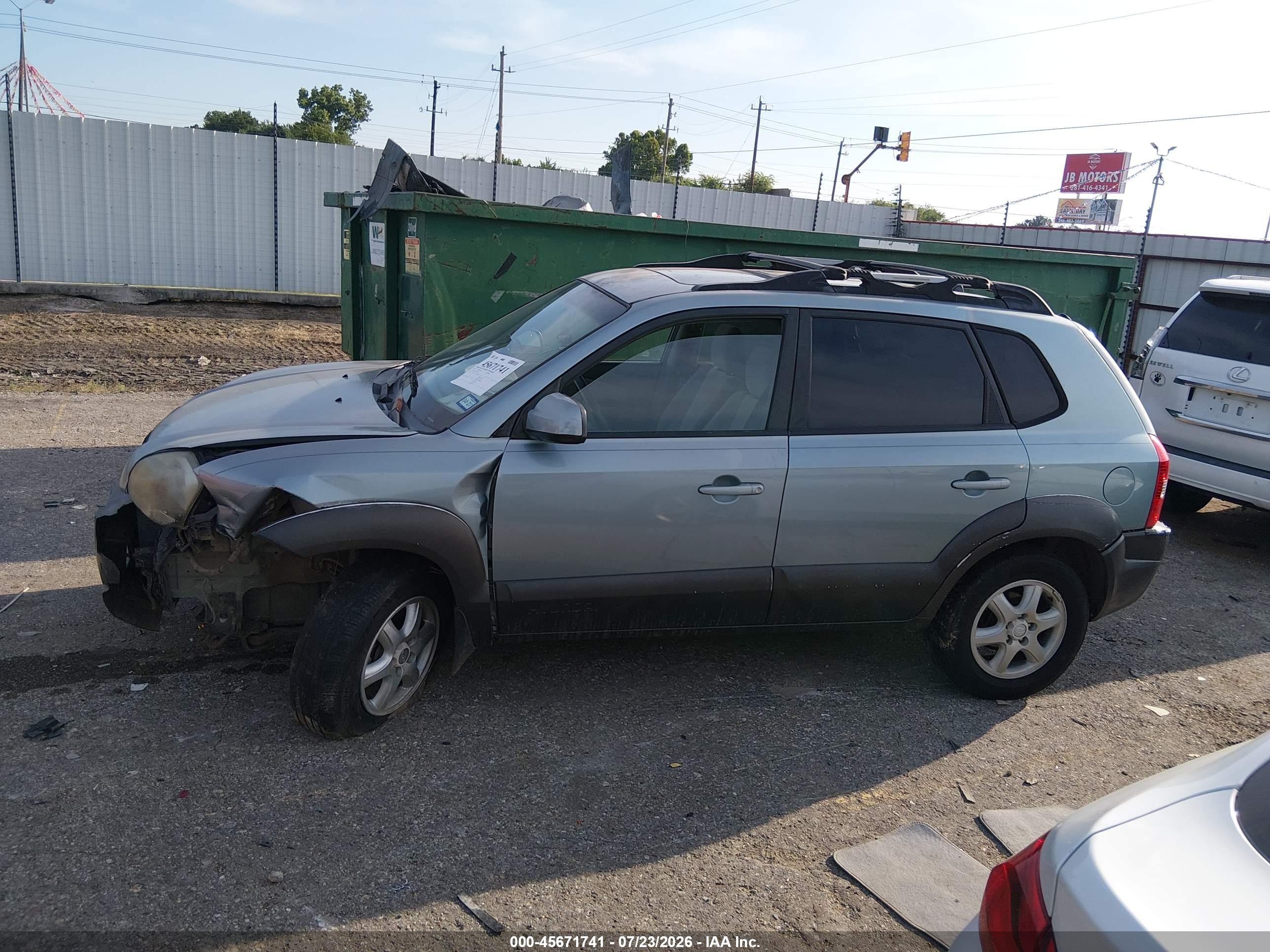 2005 Hyundai Tucson Gls/lx Серый vin: KM8JN12D25U221512