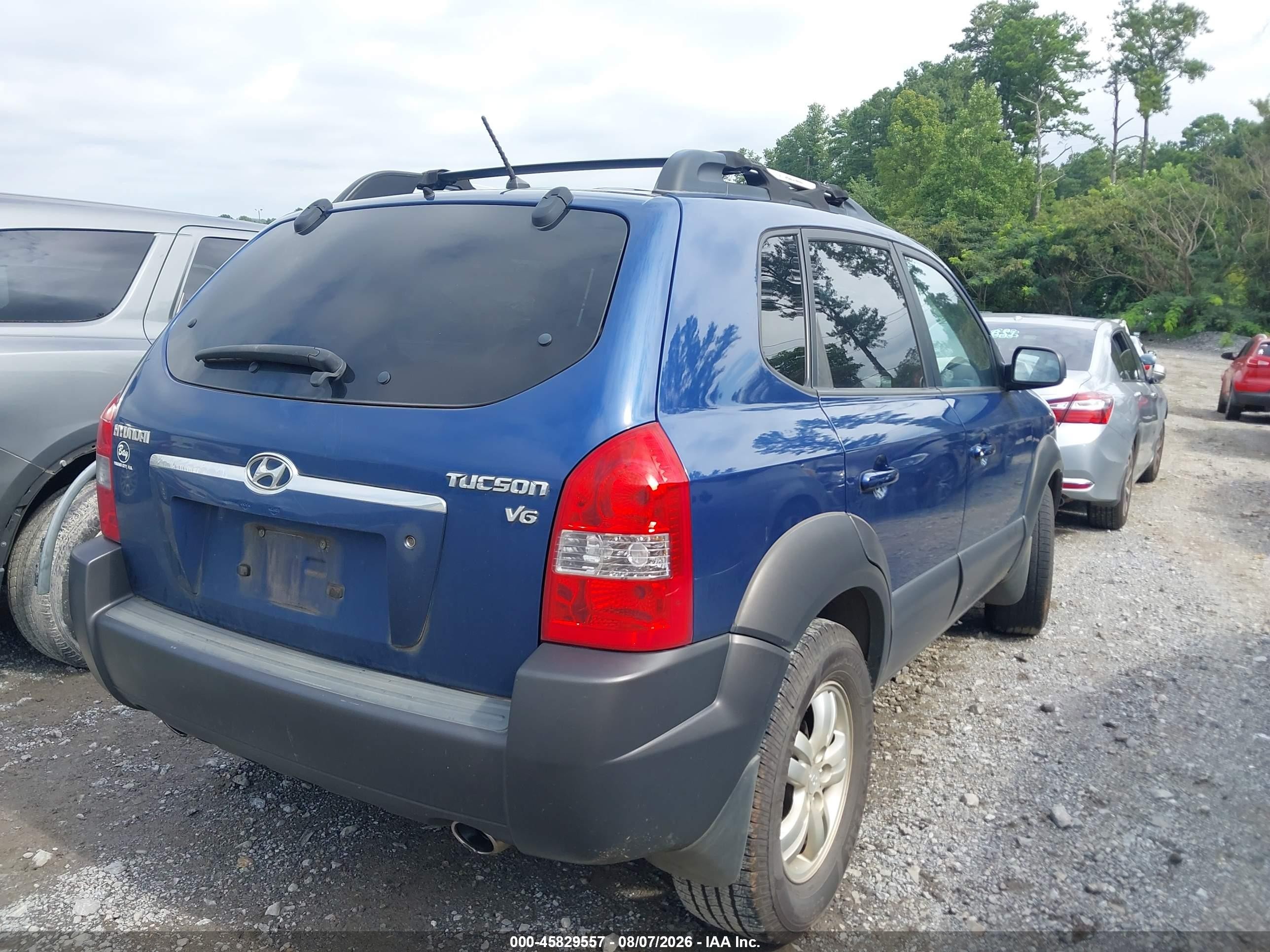 2006 Hyundai Tucson Gls/limited Blue vin: KM8JN12D26U441556