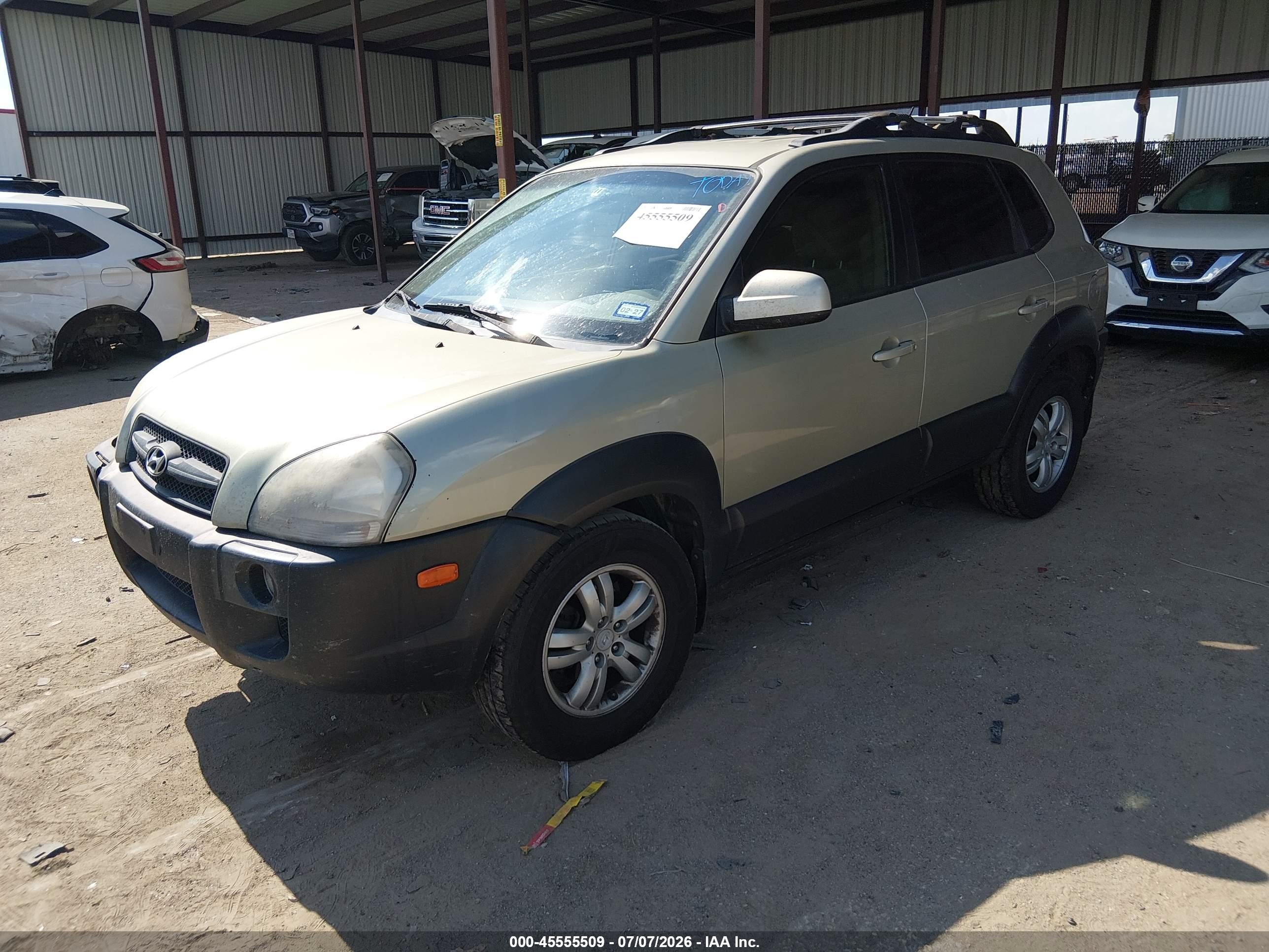 2006 Hyundai Tucson Gls/limited Золотой vin: KM8JN12D26U451231