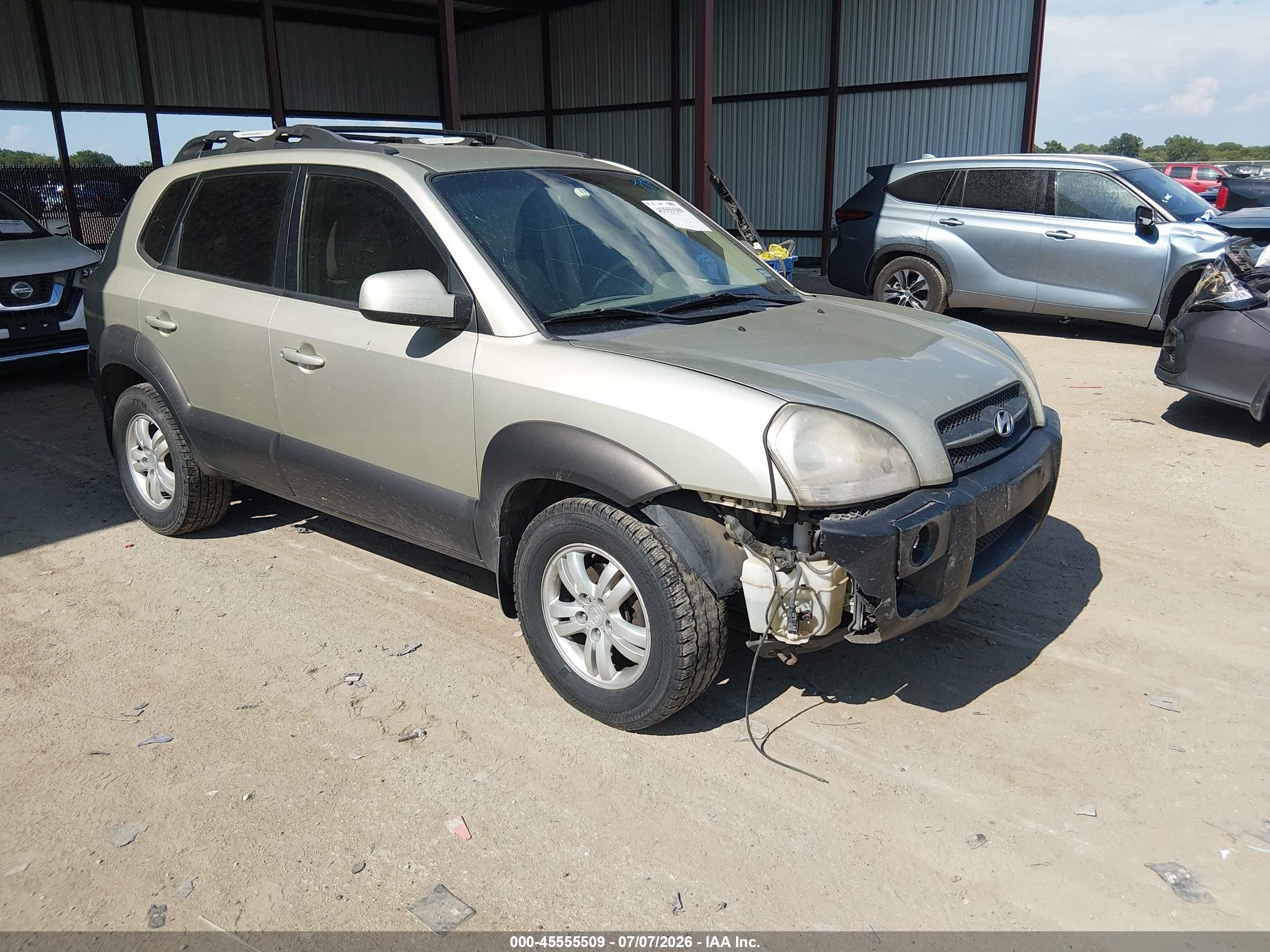2006 Hyundai Tucson Gls/limited Золотой vin: KM8JN12D26U451231