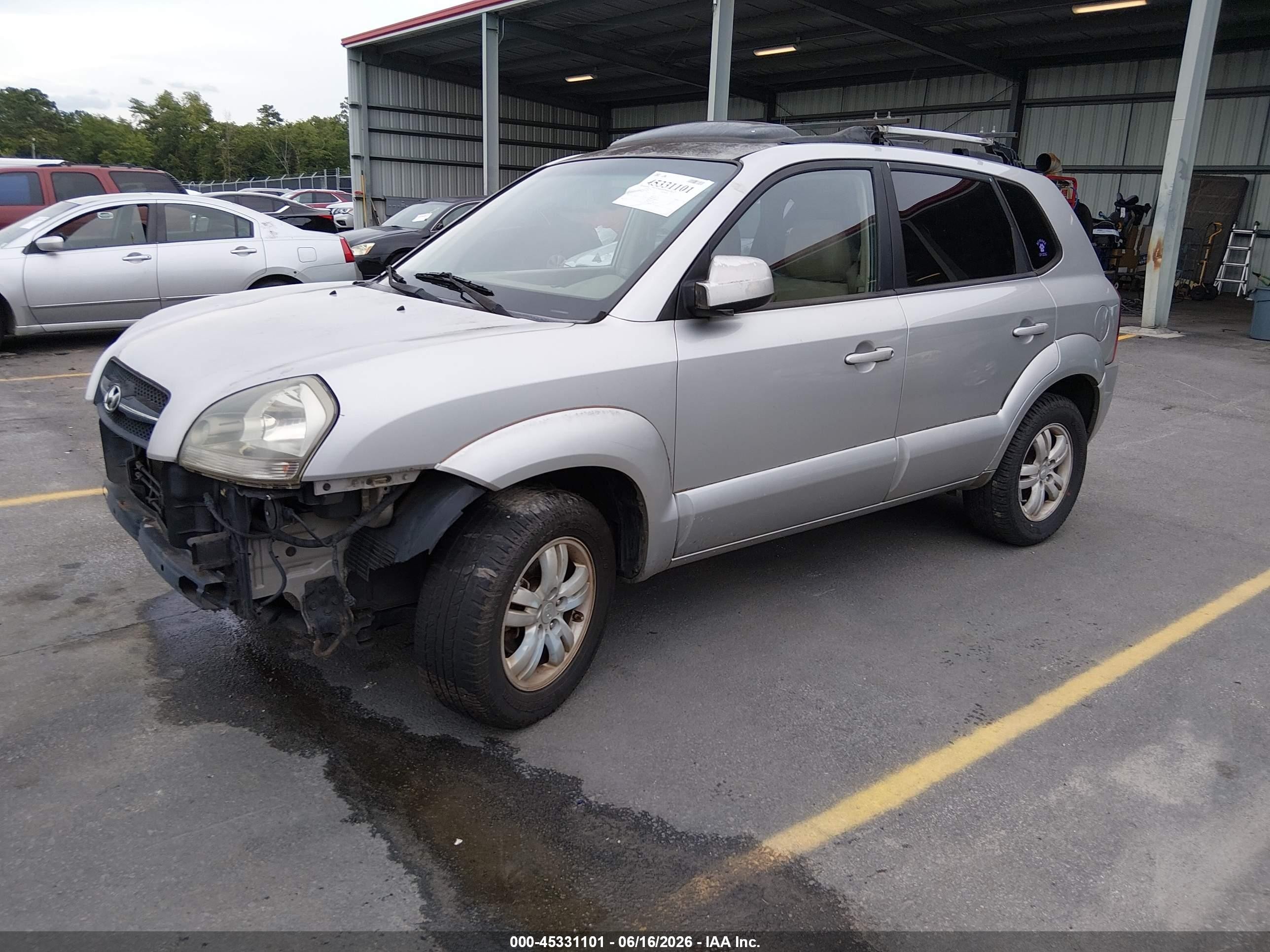 2007 Hyundai Tucson Limited/se Silver vin: KM8JN12D27U476048