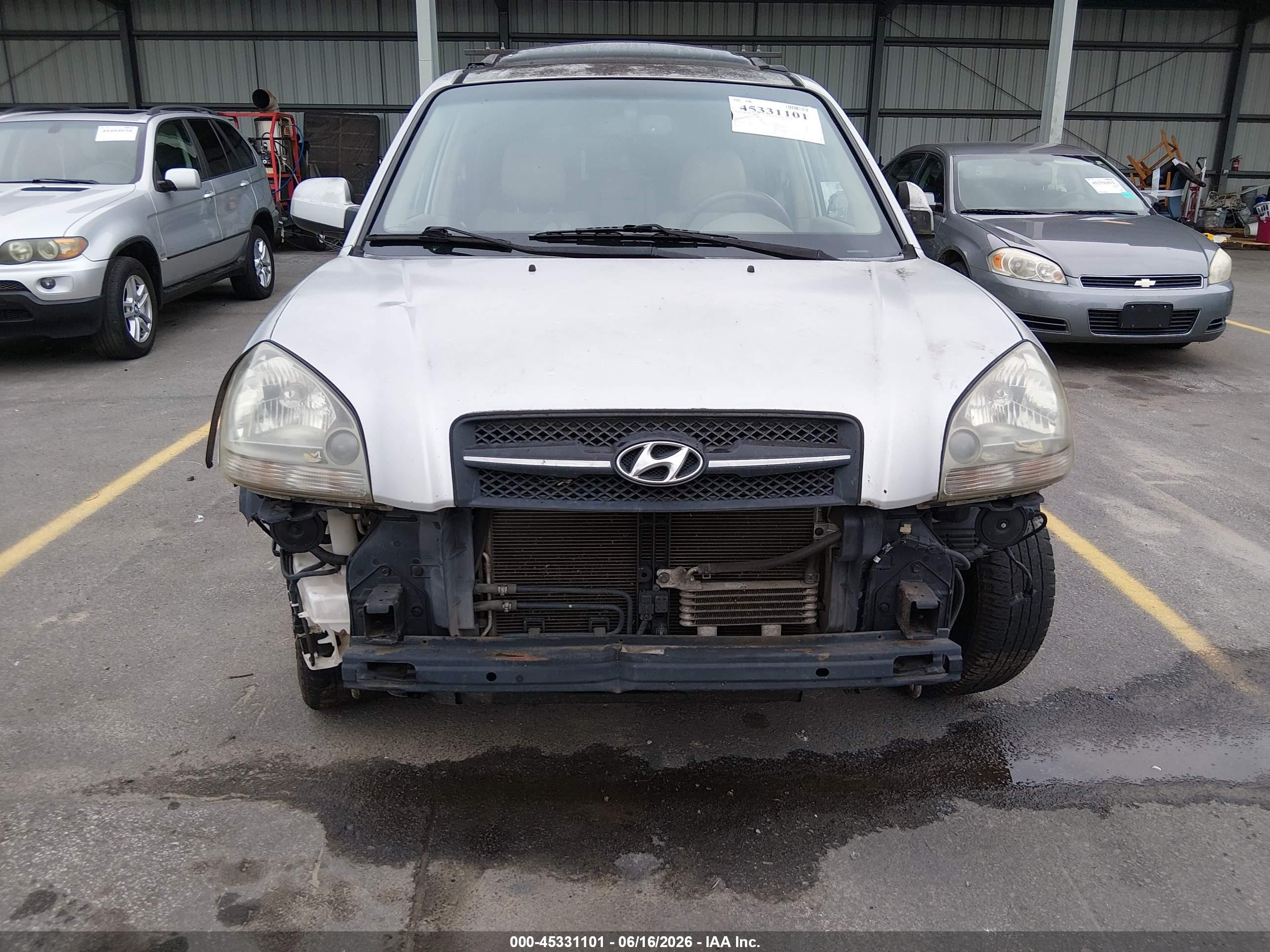 2007 Hyundai Tucson Limited/se Silver vin: KM8JN12D27U476048