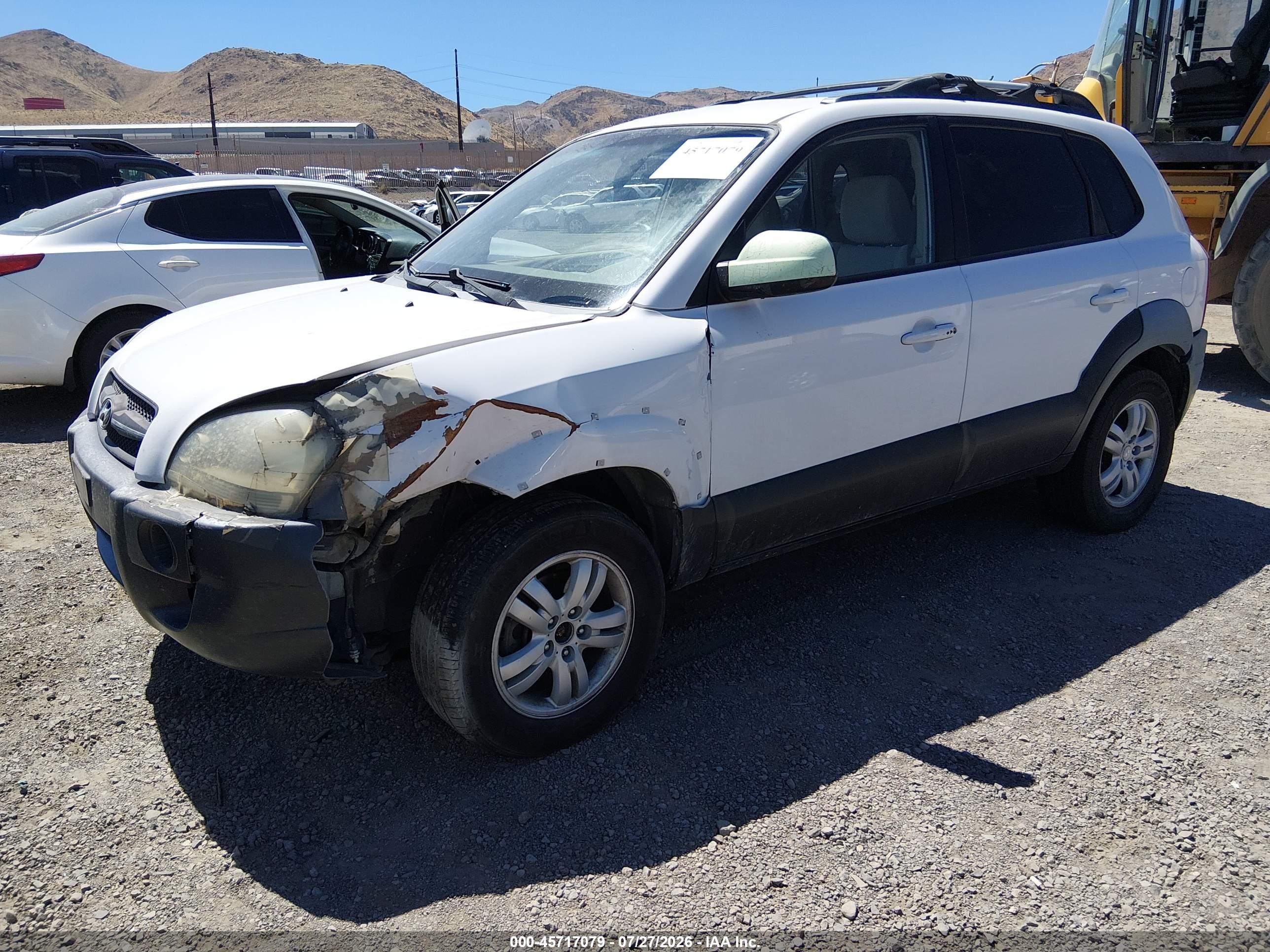 2007 Hyundai Tucson Limited/se White vin: KM8JN12D27U509100