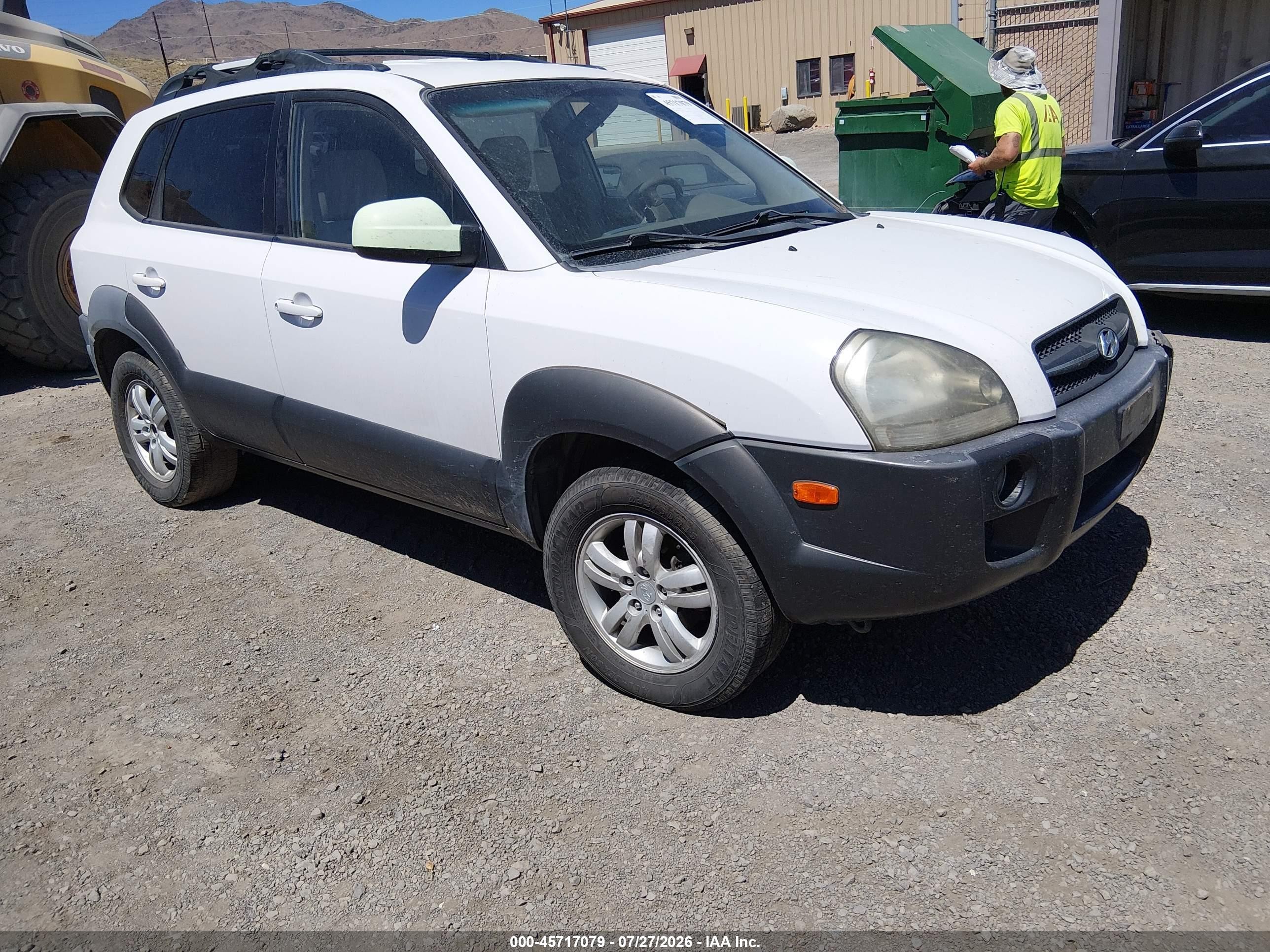 2007 Hyundai Tucson Limited/se White vin: KM8JN12D27U509100