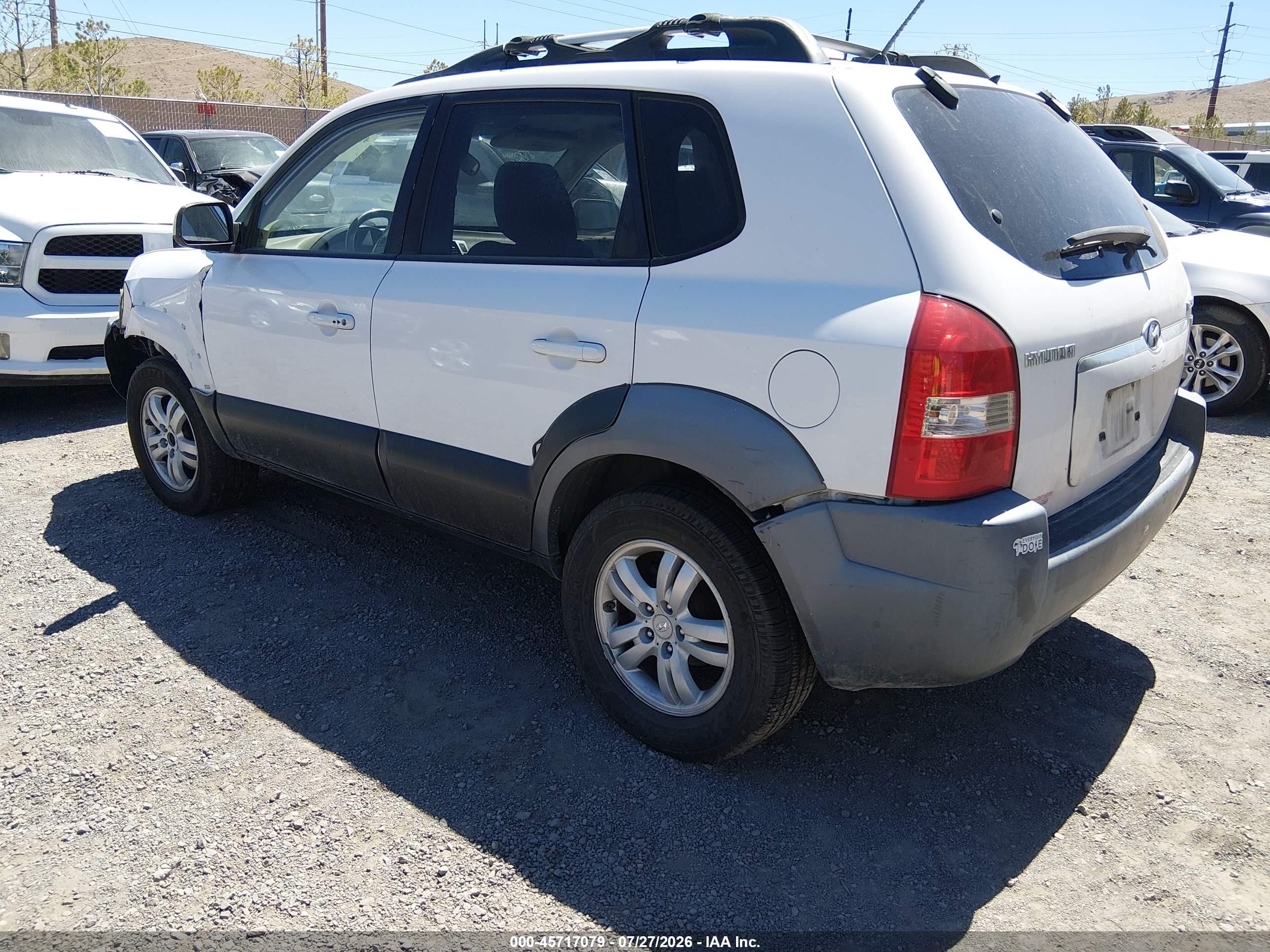 2007 Hyundai Tucson Limited/se White vin: KM8JN12D27U509100