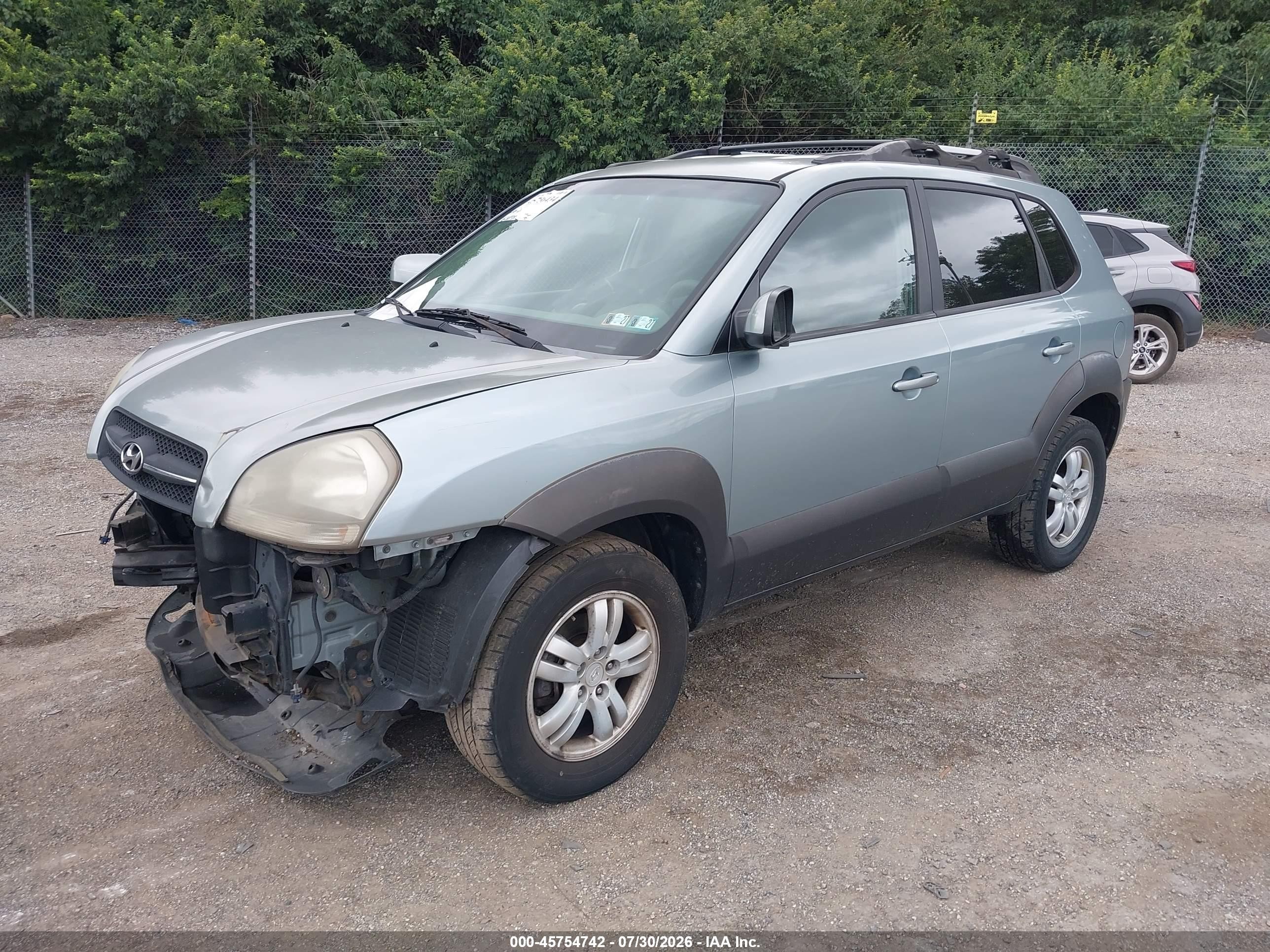 2007 Hyundai Tucson Limited/se Blue vin: KM8JN12D27U614218