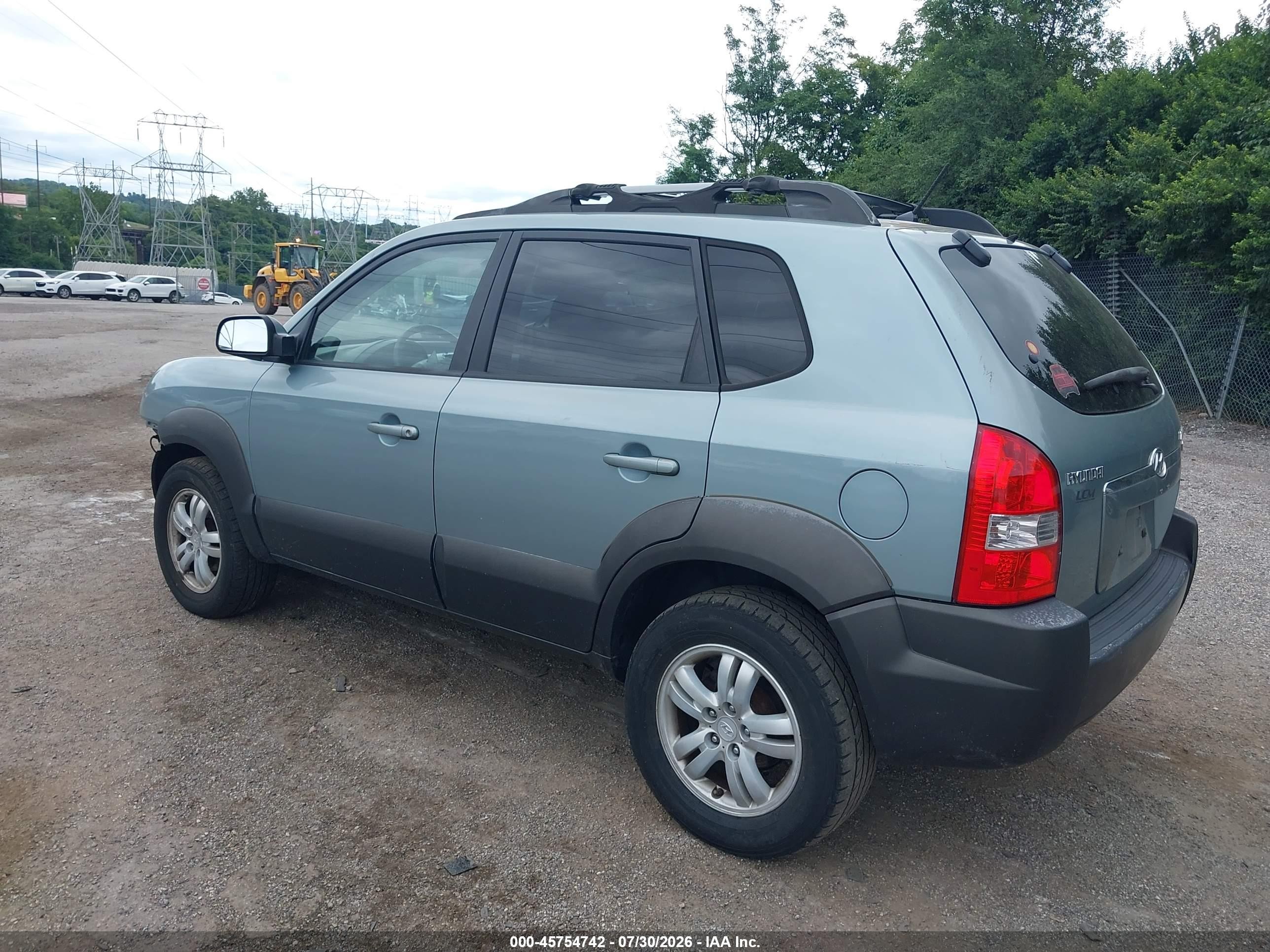 2007 Hyundai Tucson Limited/se Blue vin: KM8JN12D27U614218