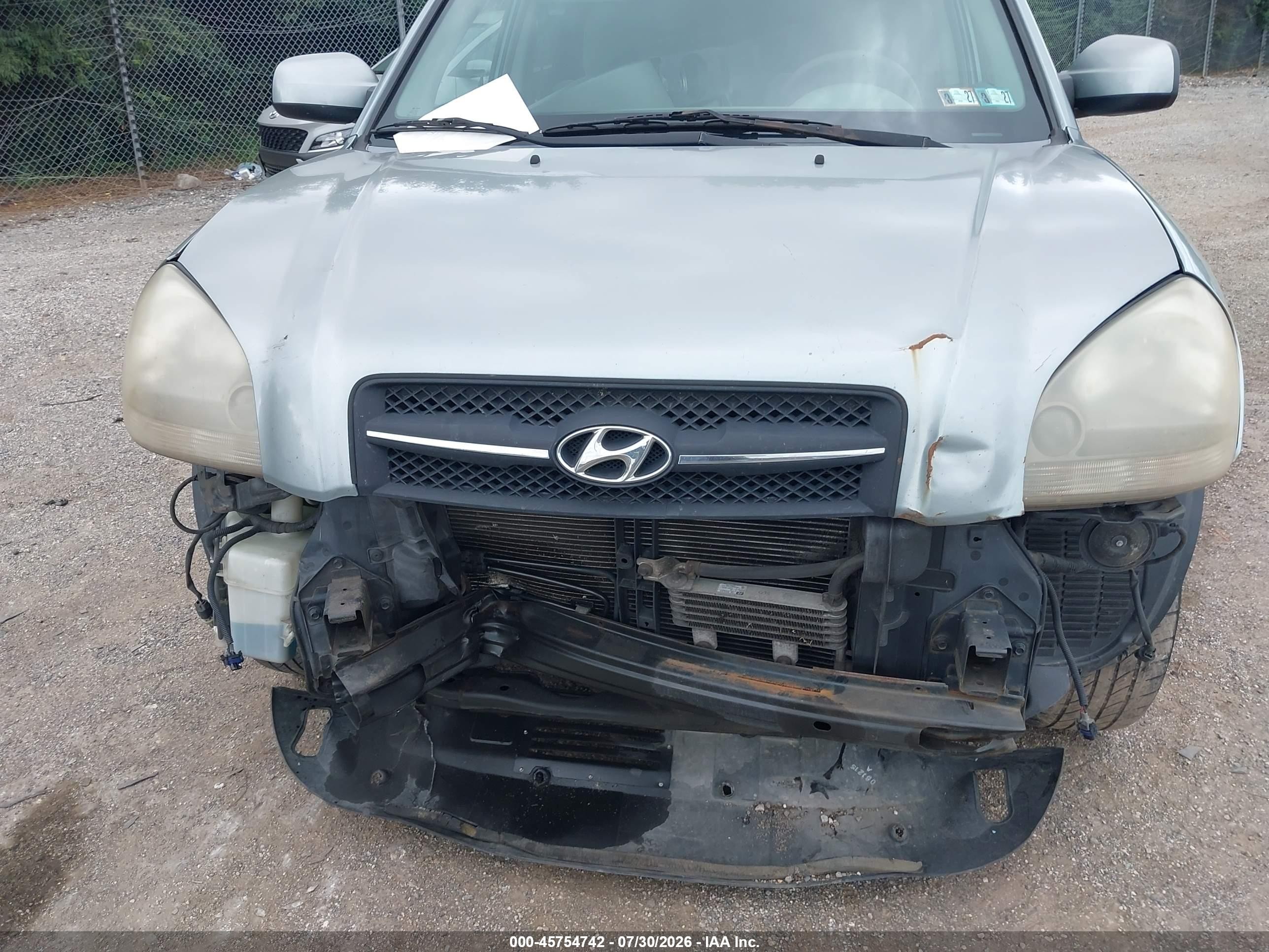 2007 Hyundai Tucson Limited/se Blue vin: KM8JN12D27U614218