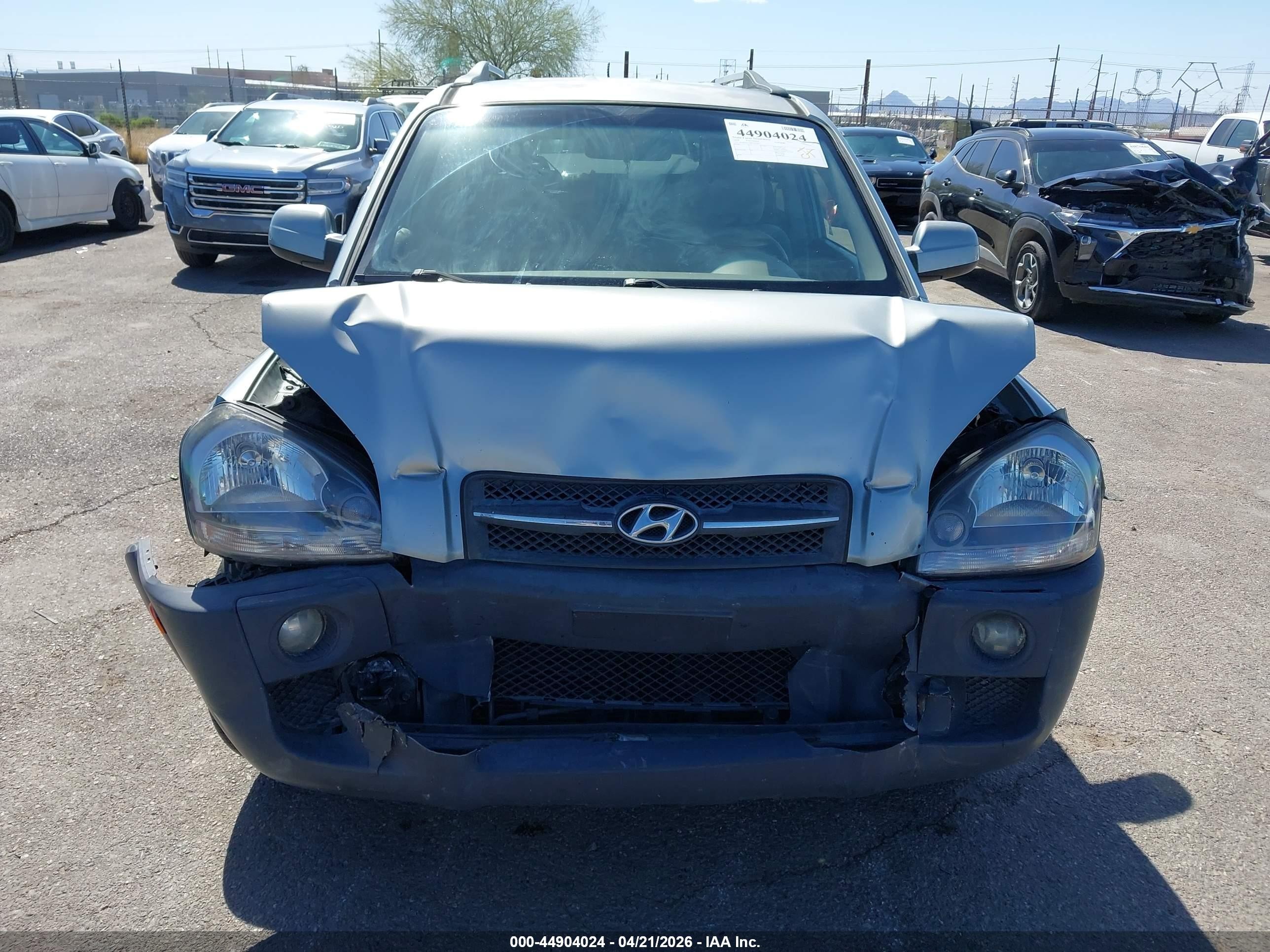 2008 Hyundai Tucson Limited V6/se Green vin: KM8JN12D28U732562