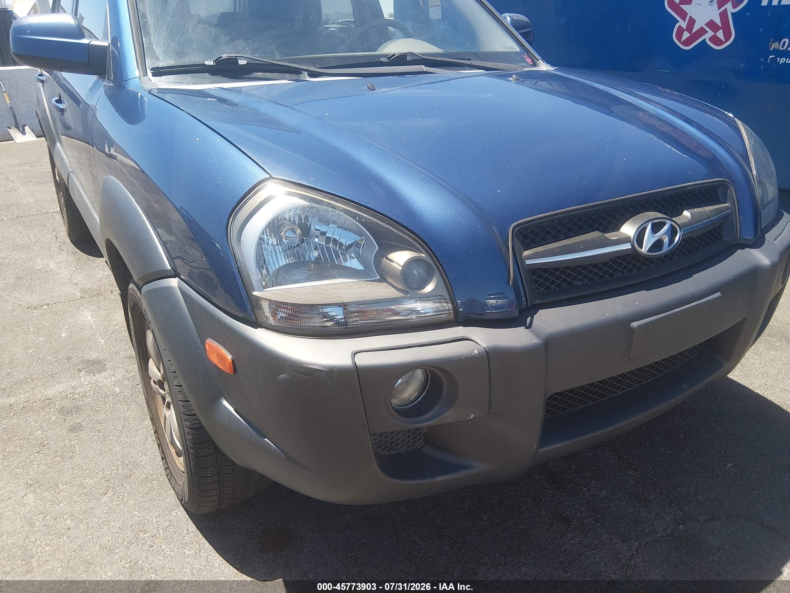 2008 Hyundai Tucson Limited V6/se Синий vin: KM8JN12D28U885328
