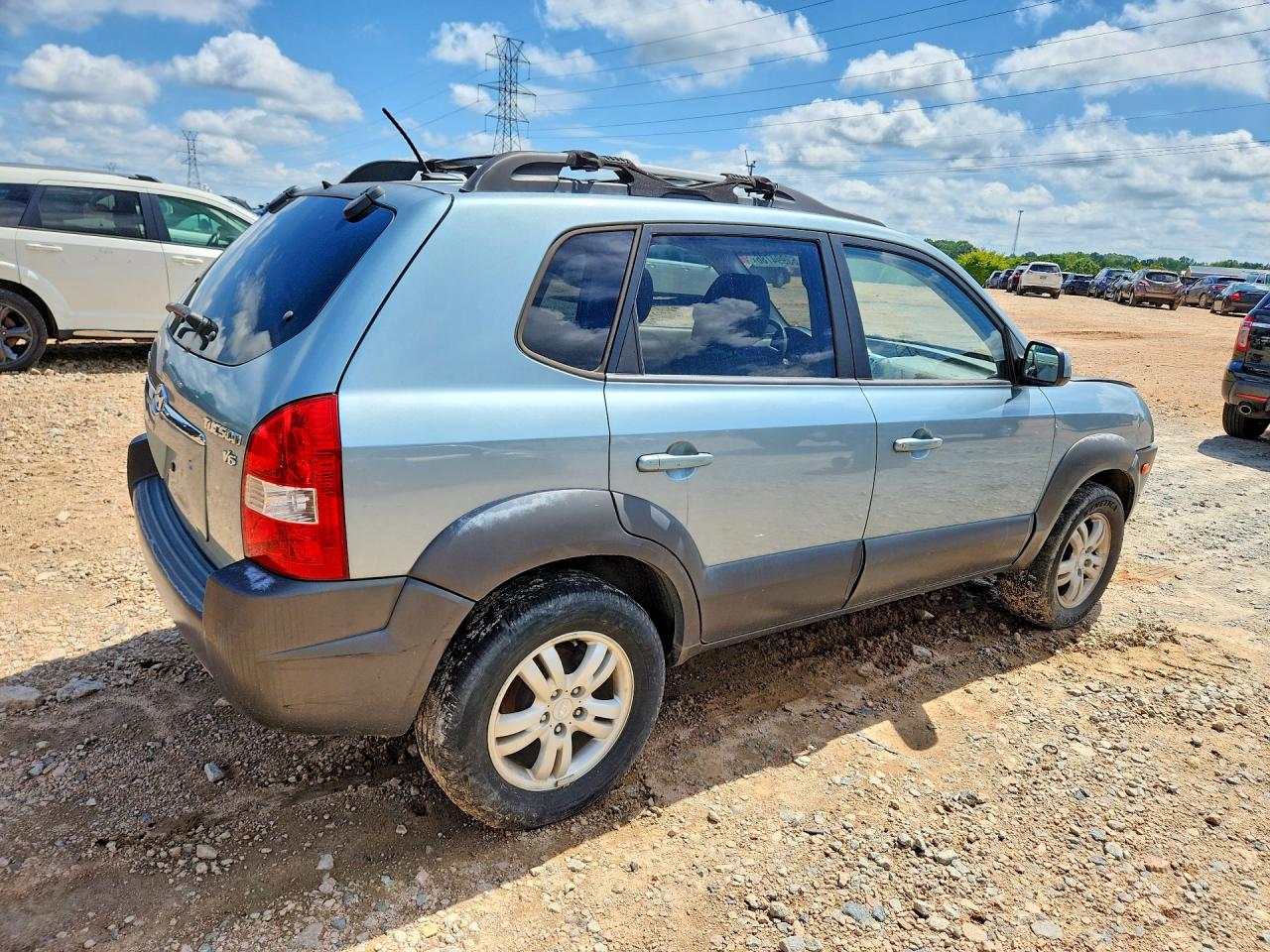 2008 Hyundai Tucson Se Blue vin: KM8JN12D28U895776