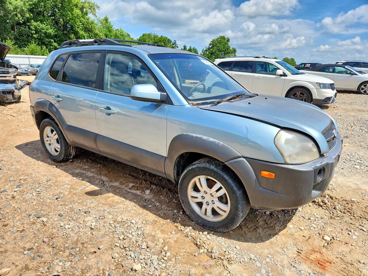 2008 Hyundai Tucson Se Blue vin: KM8JN12D28U895776