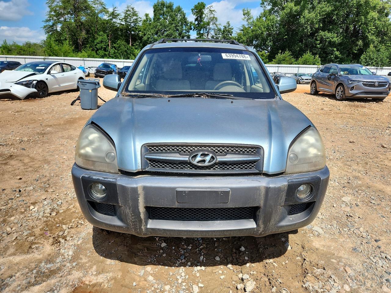 2008 Hyundai Tucson Se Blue vin: KM8JN12D28U895776