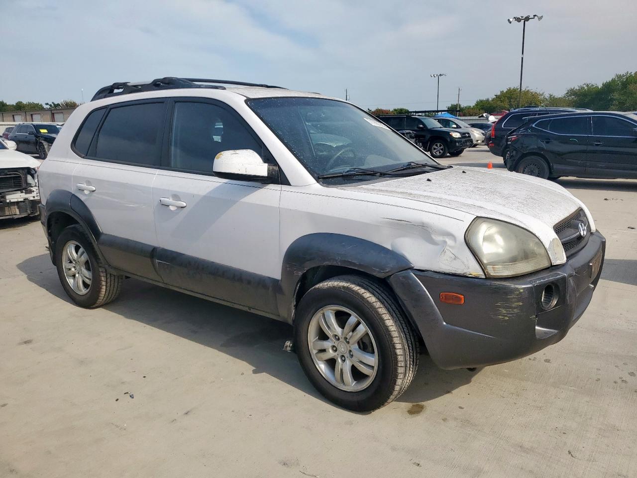 2008 Hyundai Tucson Se White vin: KM8JN12D28U911538