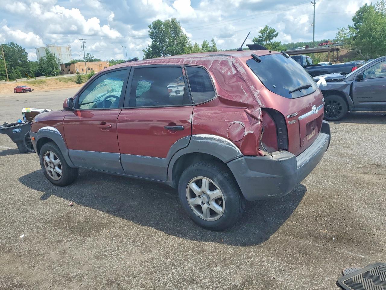 2005 Hyundai Tucson Gls Burgundy vin: KM8JN12D35U110791