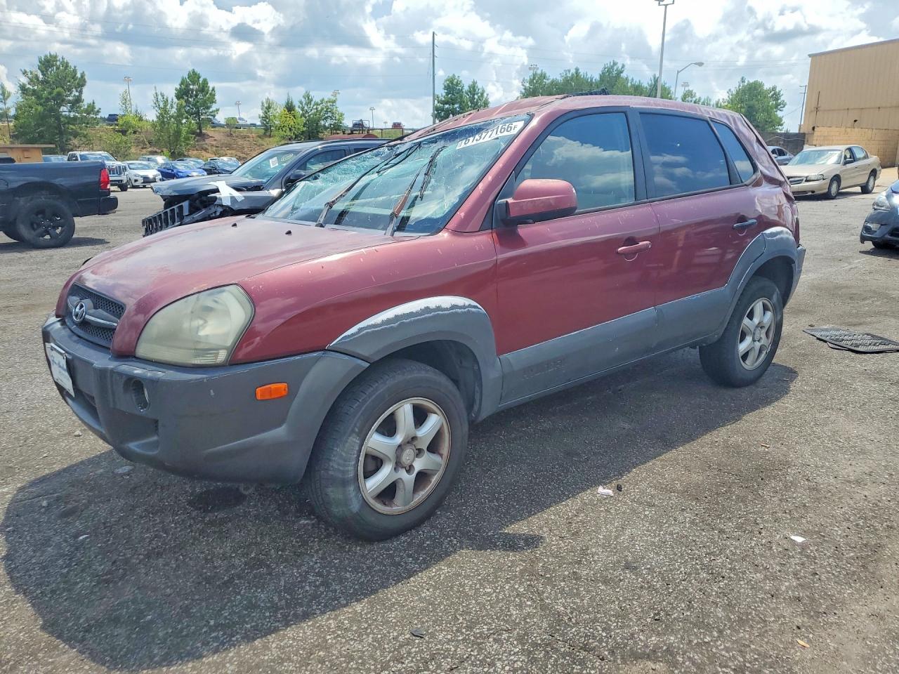 2005 Hyundai Tucson Gls Бордовый vin: KM8JN12D35U110791