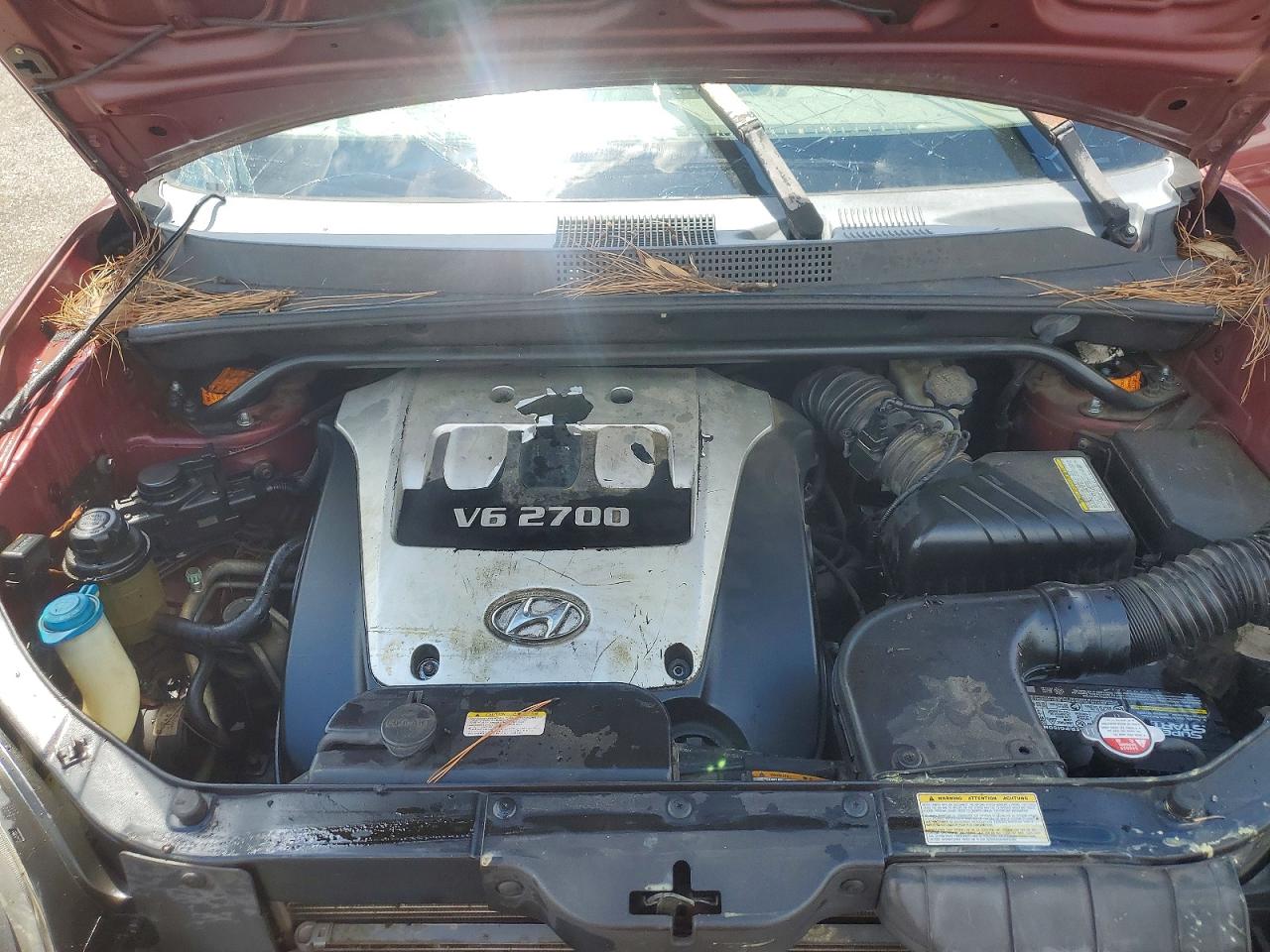 2005 Hyundai Tucson Gls Burgundy vin: KM8JN12D35U110791