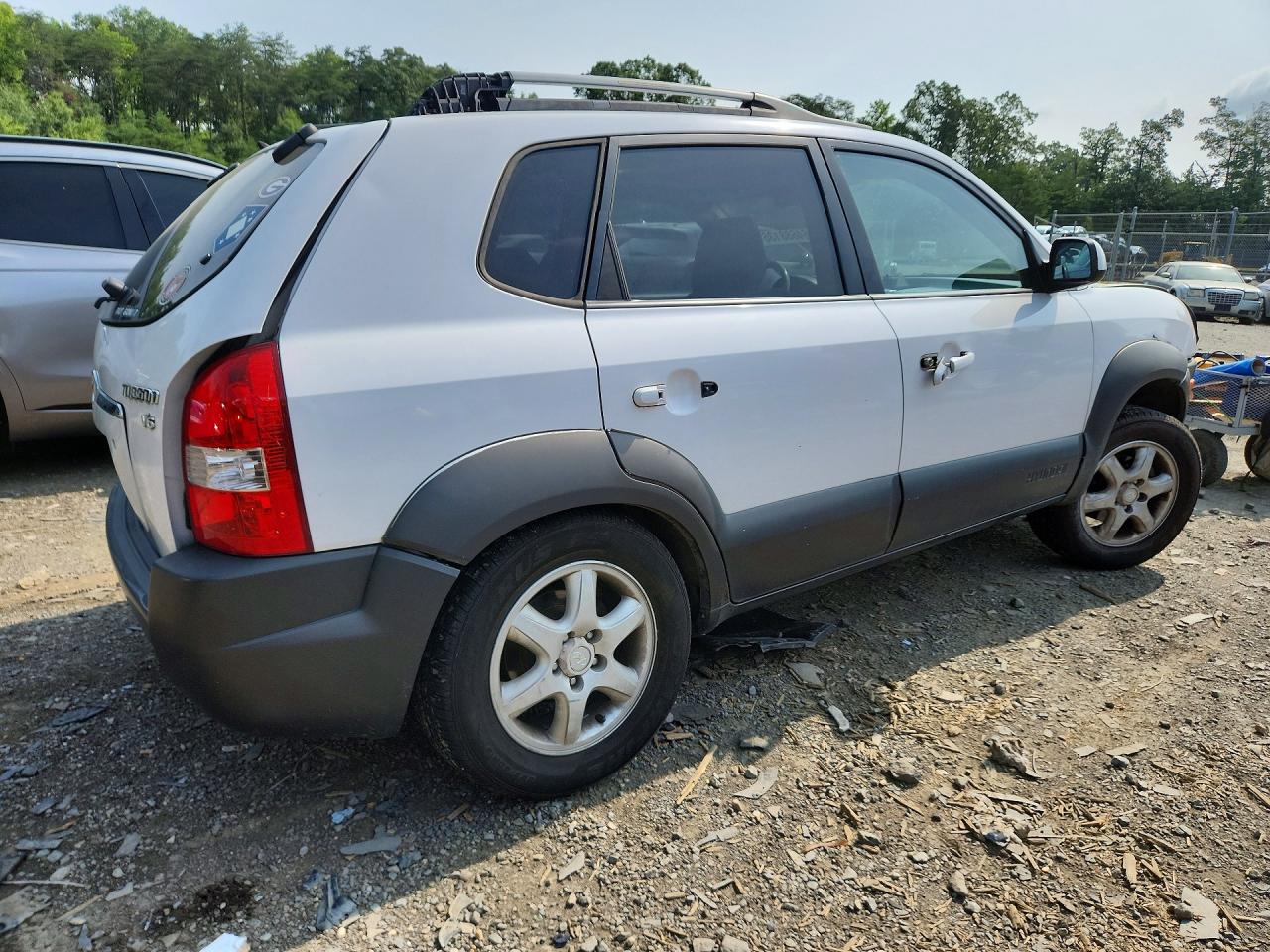 2005 Hyundai Tucson Gls Белый vin: KM8JN12D35U141880