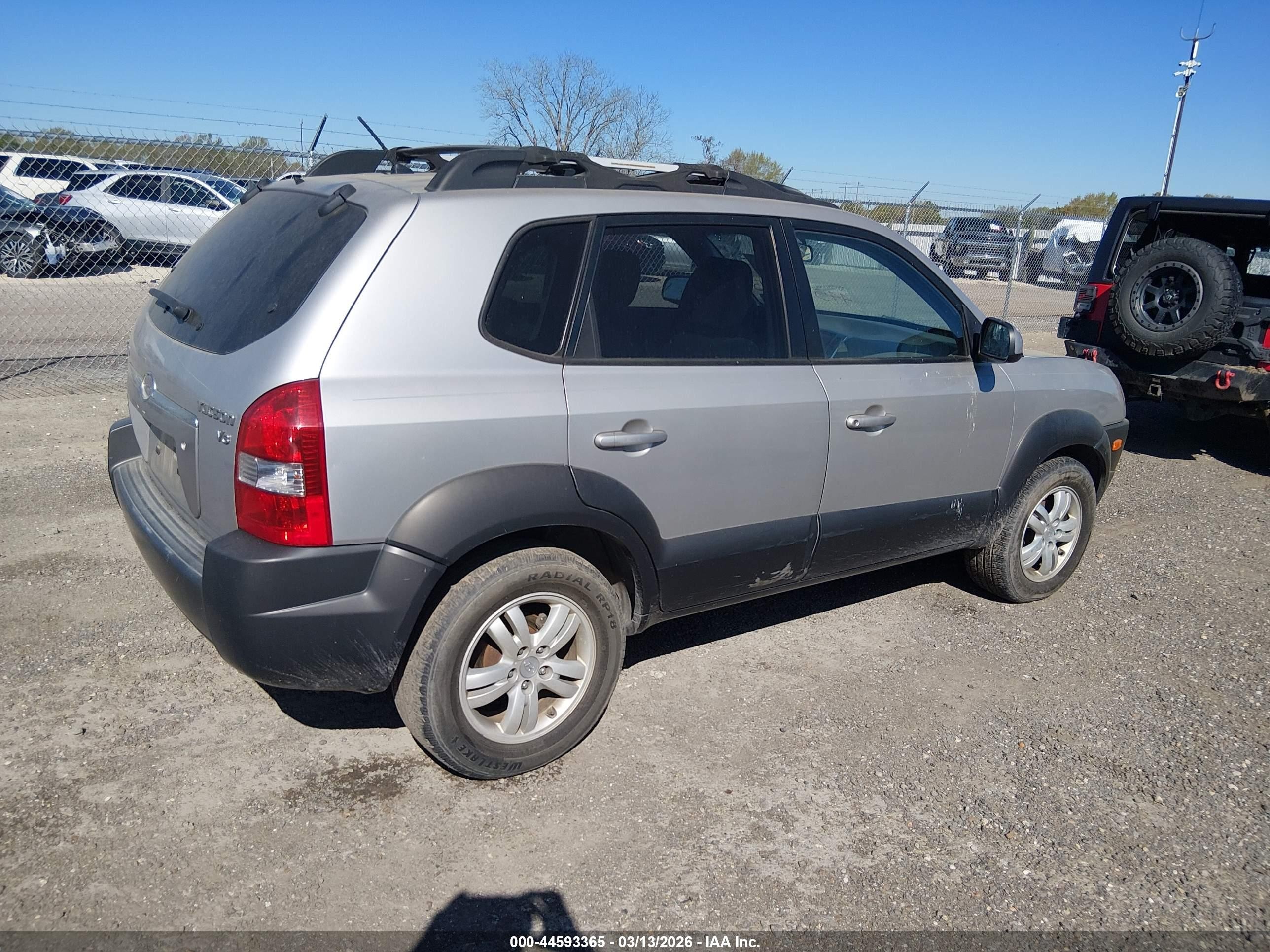 2006 Hyundai Tucson Gls/limited Silver vin: KM8JN12D36U372280