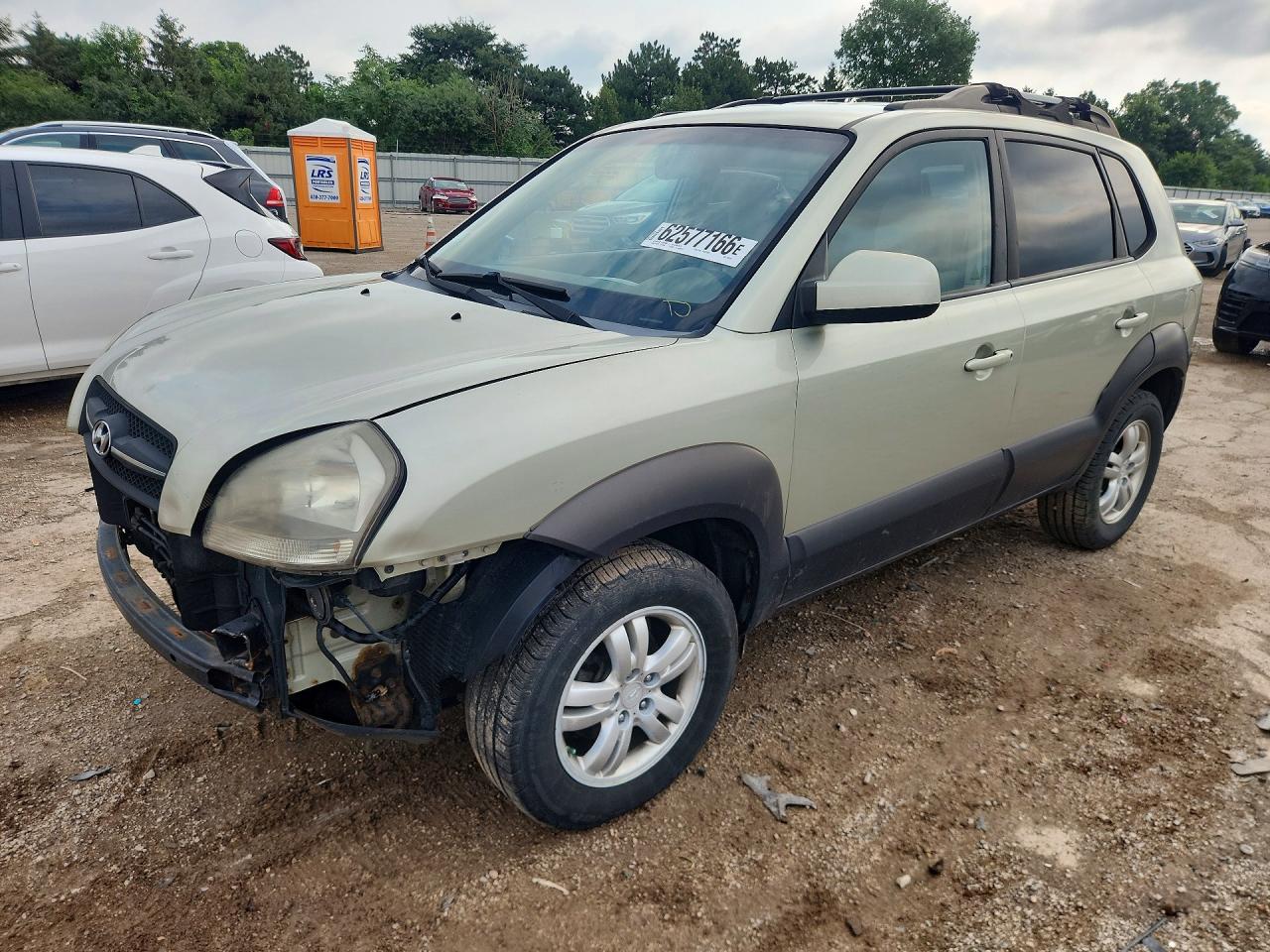 2007 Hyundai Tucson Se Beige vin: KM8JN12D37U492632