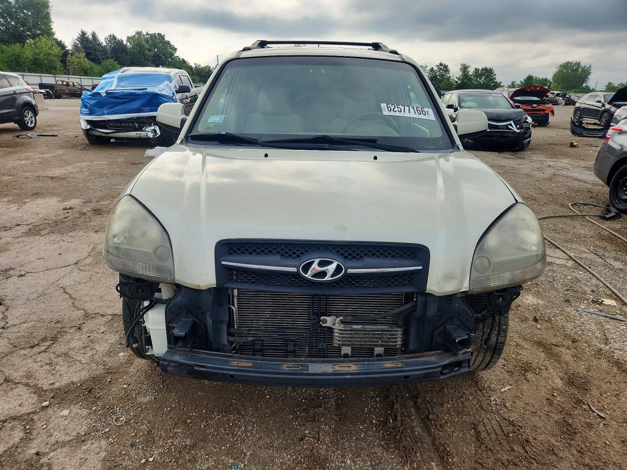 2007 Hyundai Tucson Se Beige vin: KM8JN12D37U492632