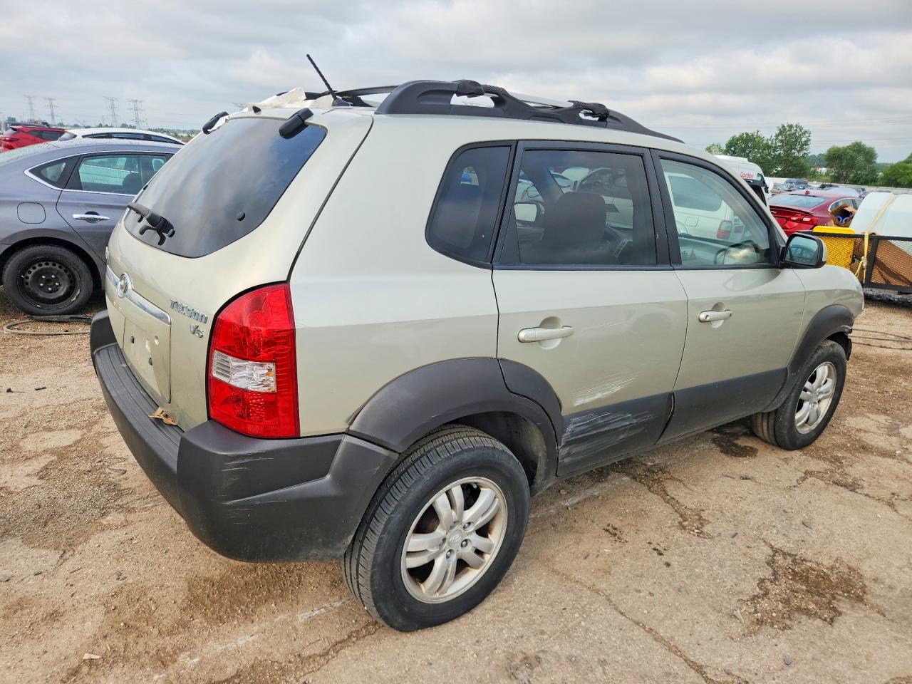 2007 Hyundai Tucson Se Beige vin: KM8JN12D37U492632