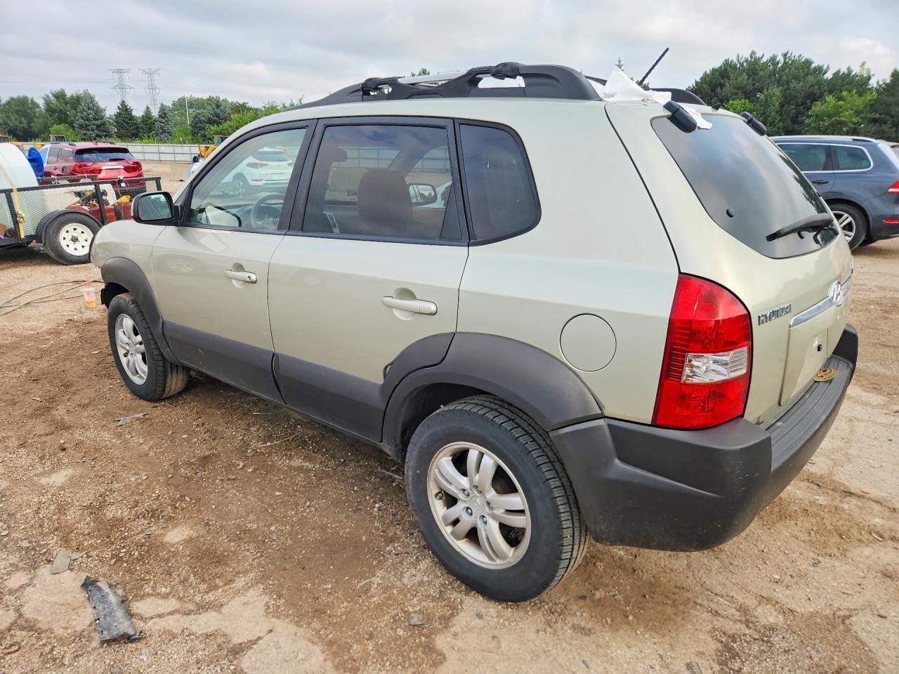 2007 Hyundai Tucson Se Beige vin: KM8JN12D37U492632