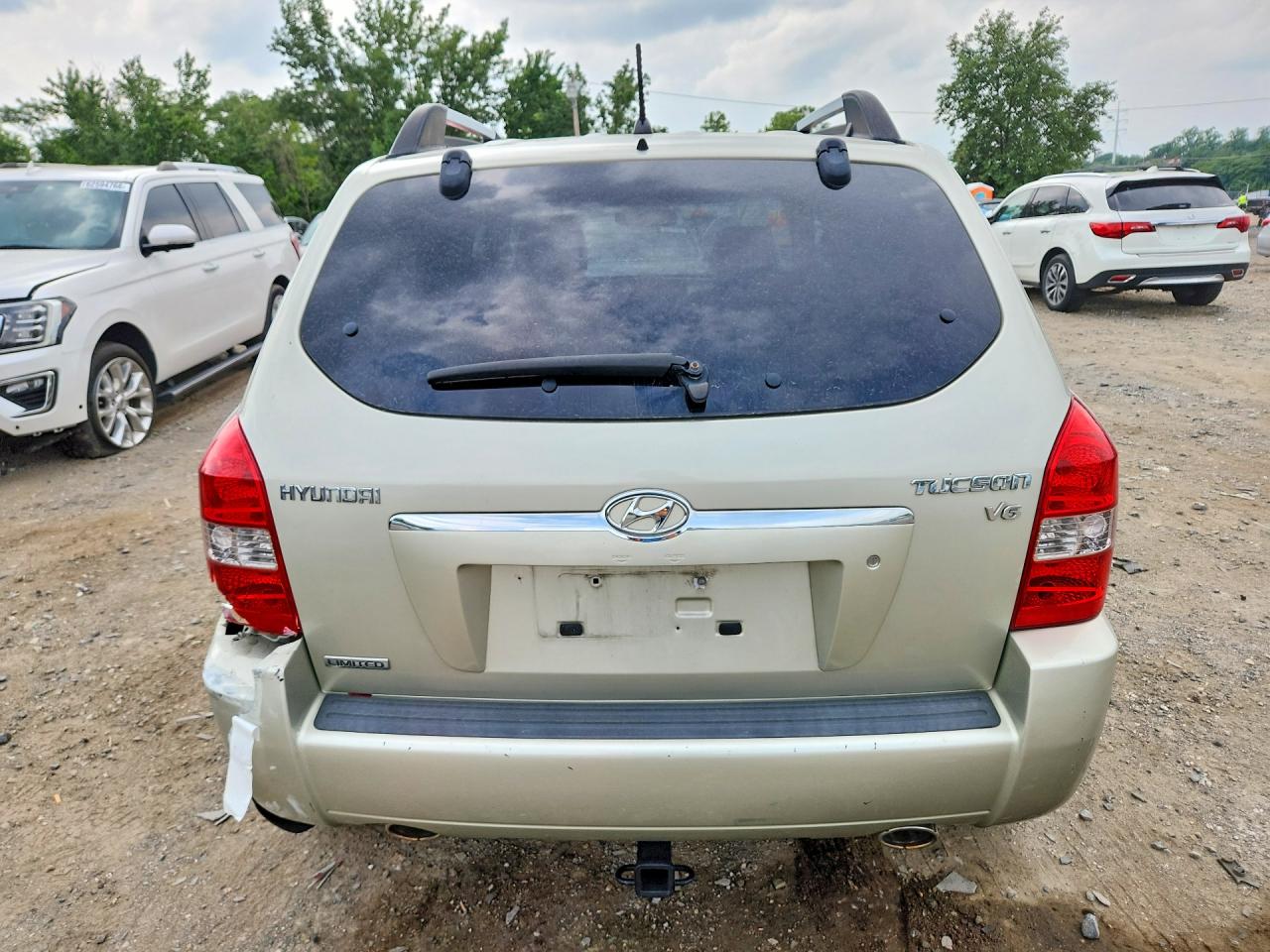 2007 Hyundai Tucson Se Green vin: KM8JN12D37U493361