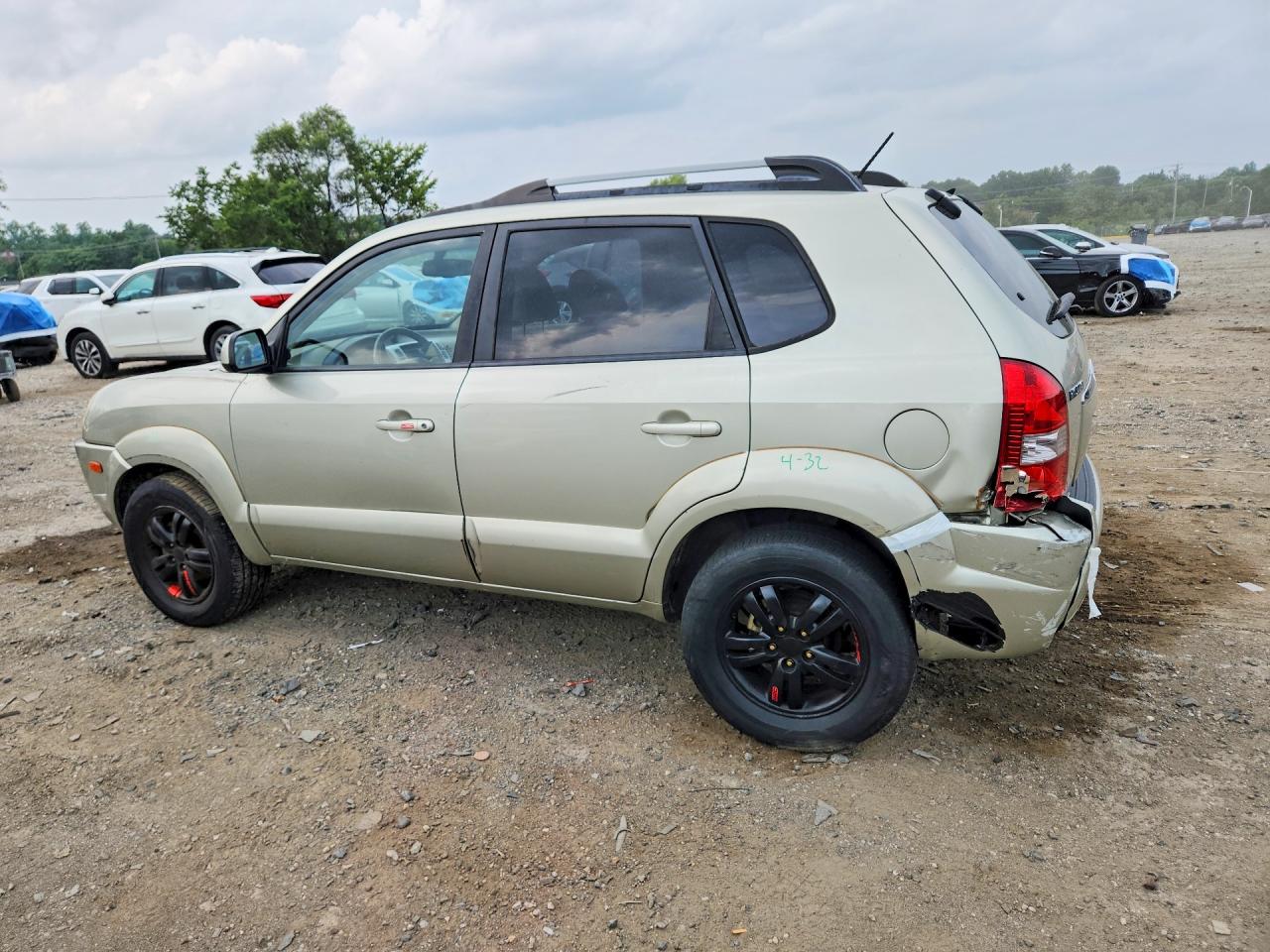 2007 Hyundai Tucson Se Green vin: KM8JN12D37U493361