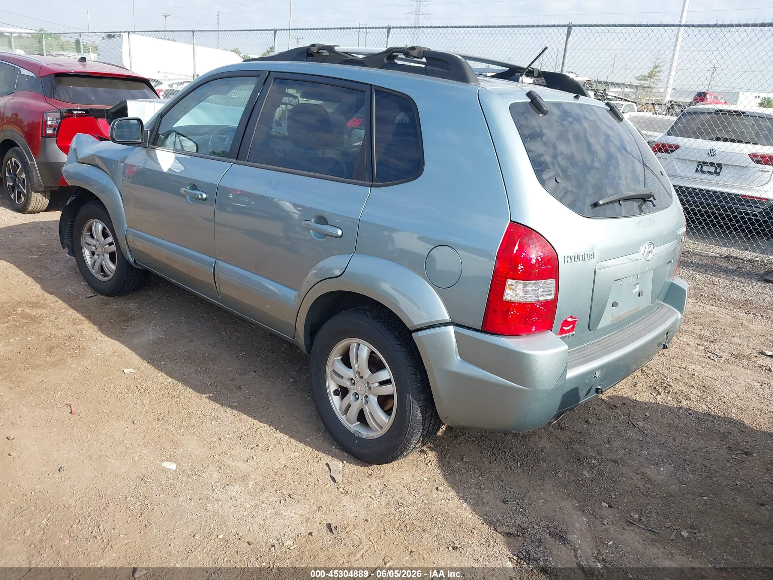 2007 Hyundai Tucson Limited/se Blue vin: KM8JN12D37U639001