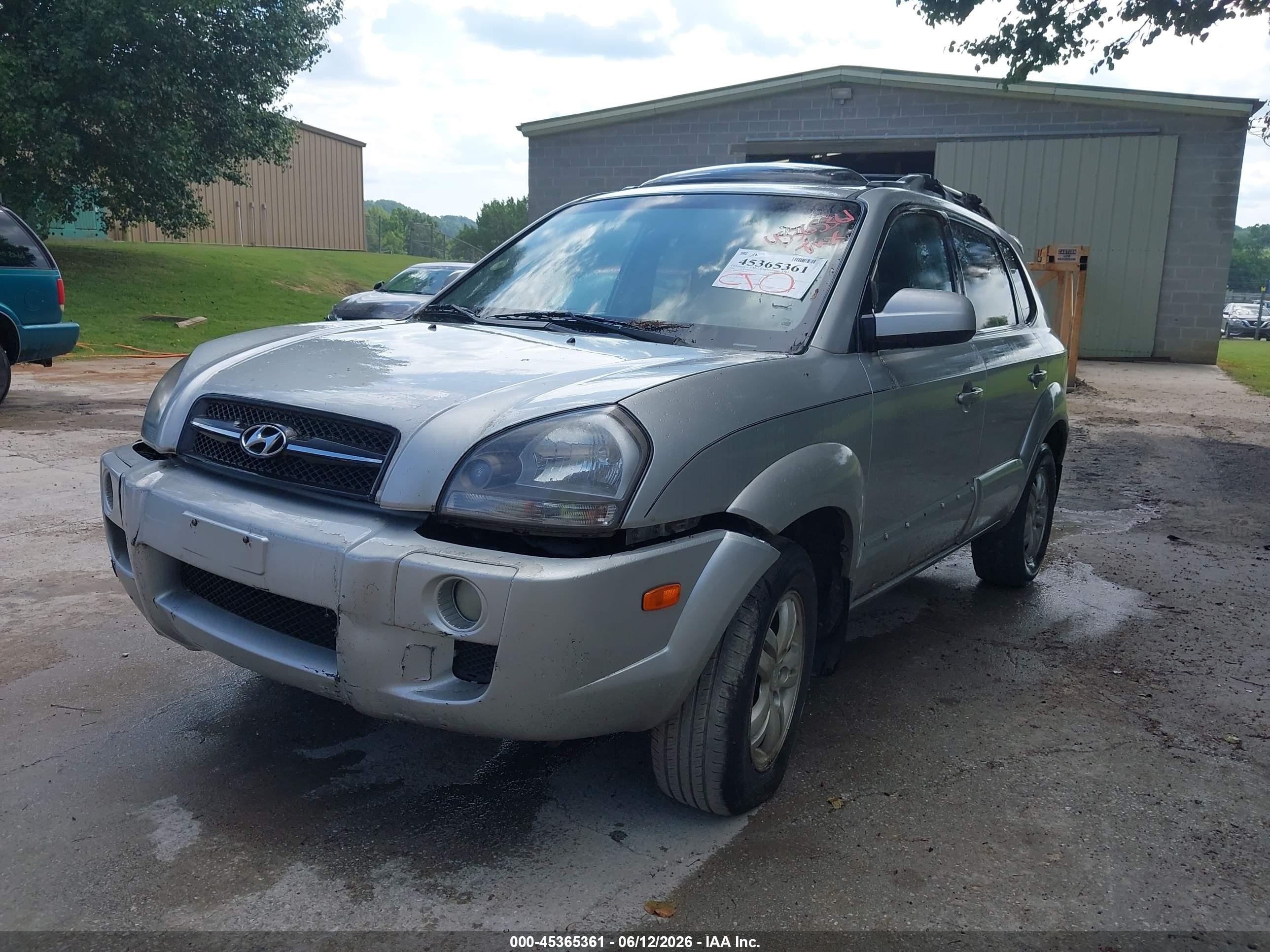 2008 Hyundai Tucson Limited V6/se Серебряный vin: KM8JN12D38U865251
