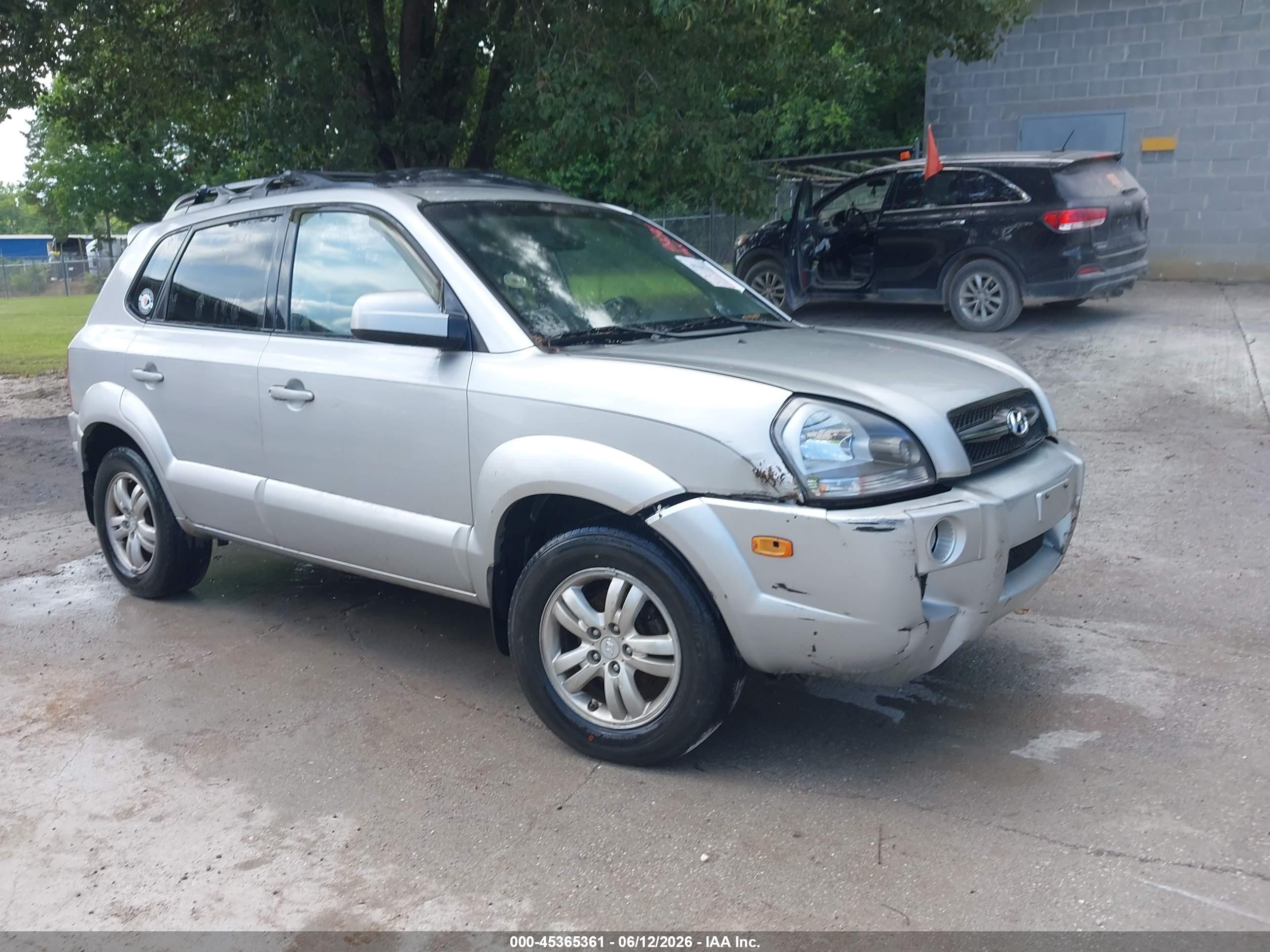2008 Hyundai Tucson Limited V6/se Серебряный vin: KM8JN12D38U865251