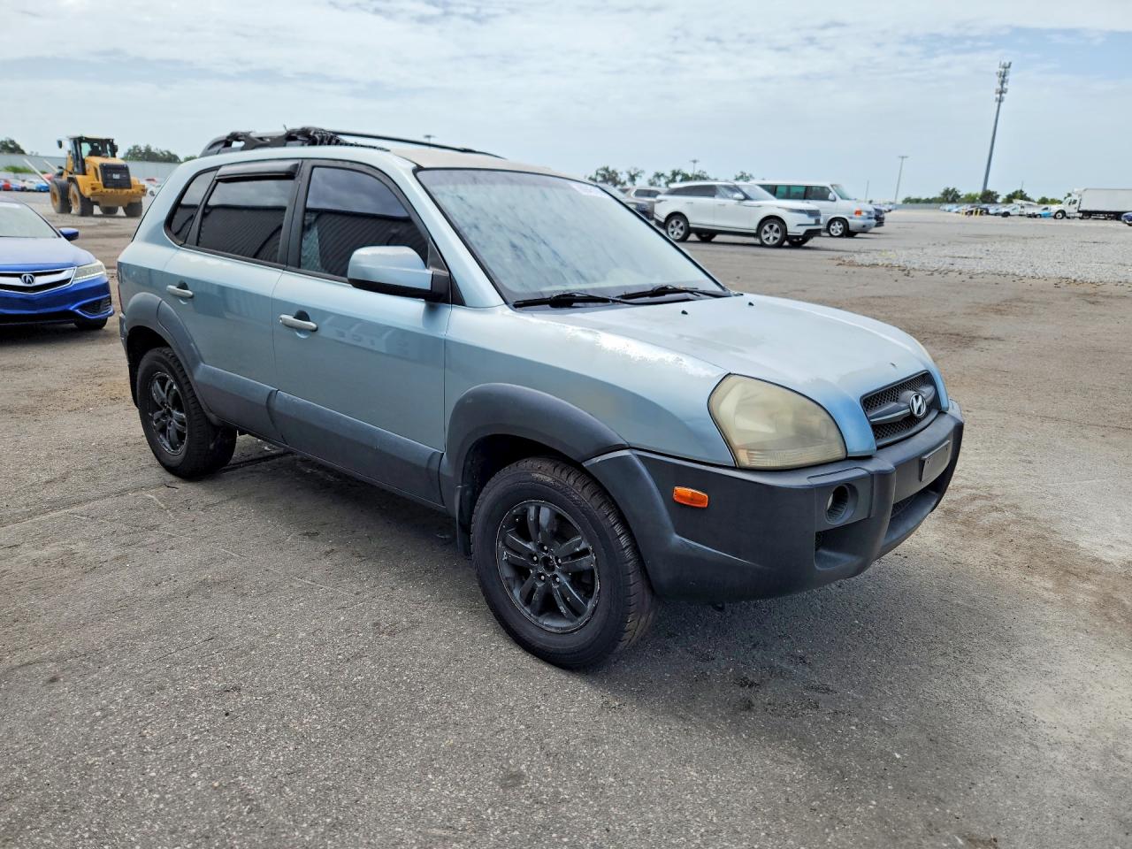 2008 Hyundai Tucson Se Blue vin: KM8JN12D38U895740
