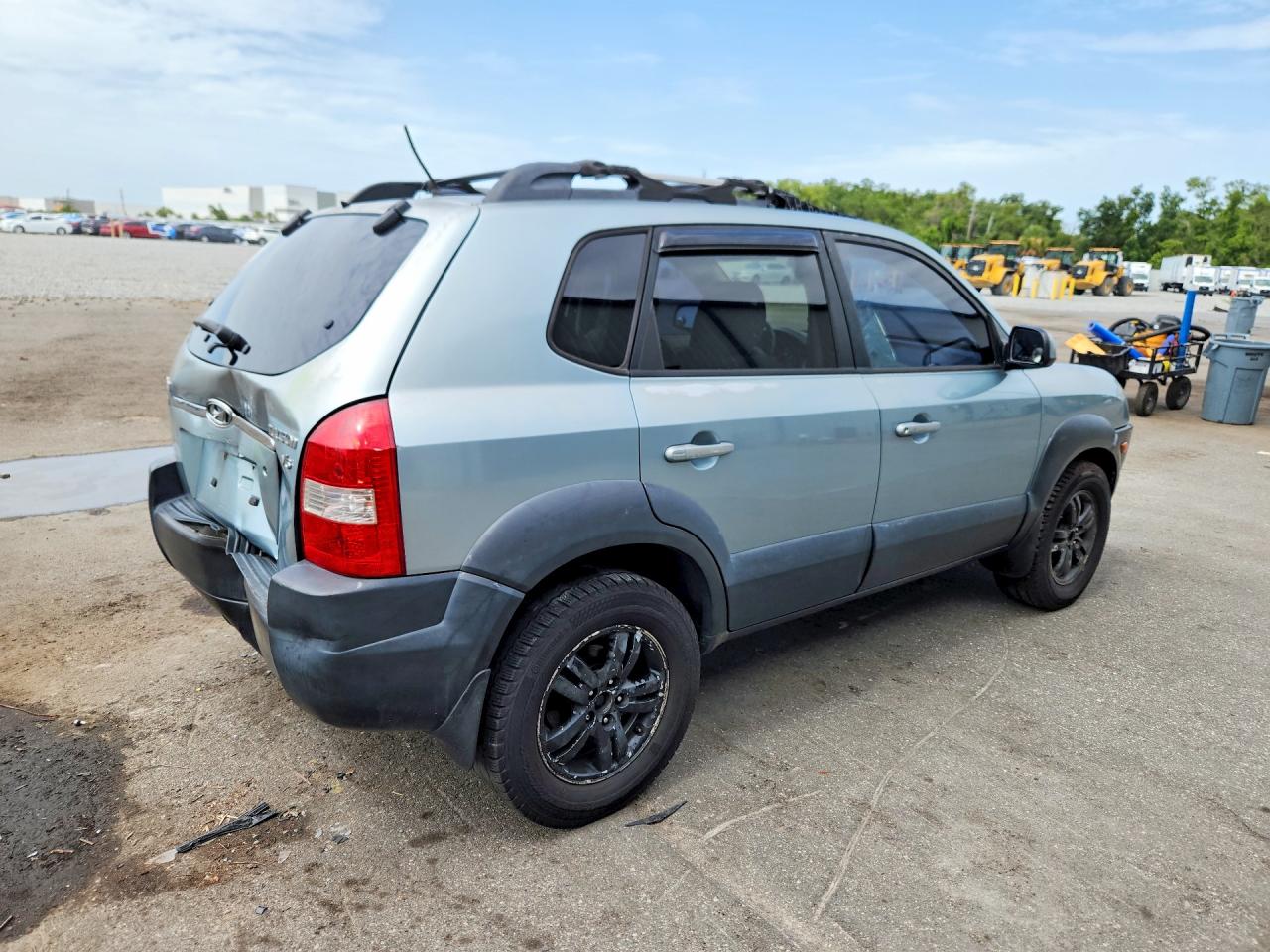 2008 Hyundai Tucson Se Blue vin: KM8JN12D38U895740