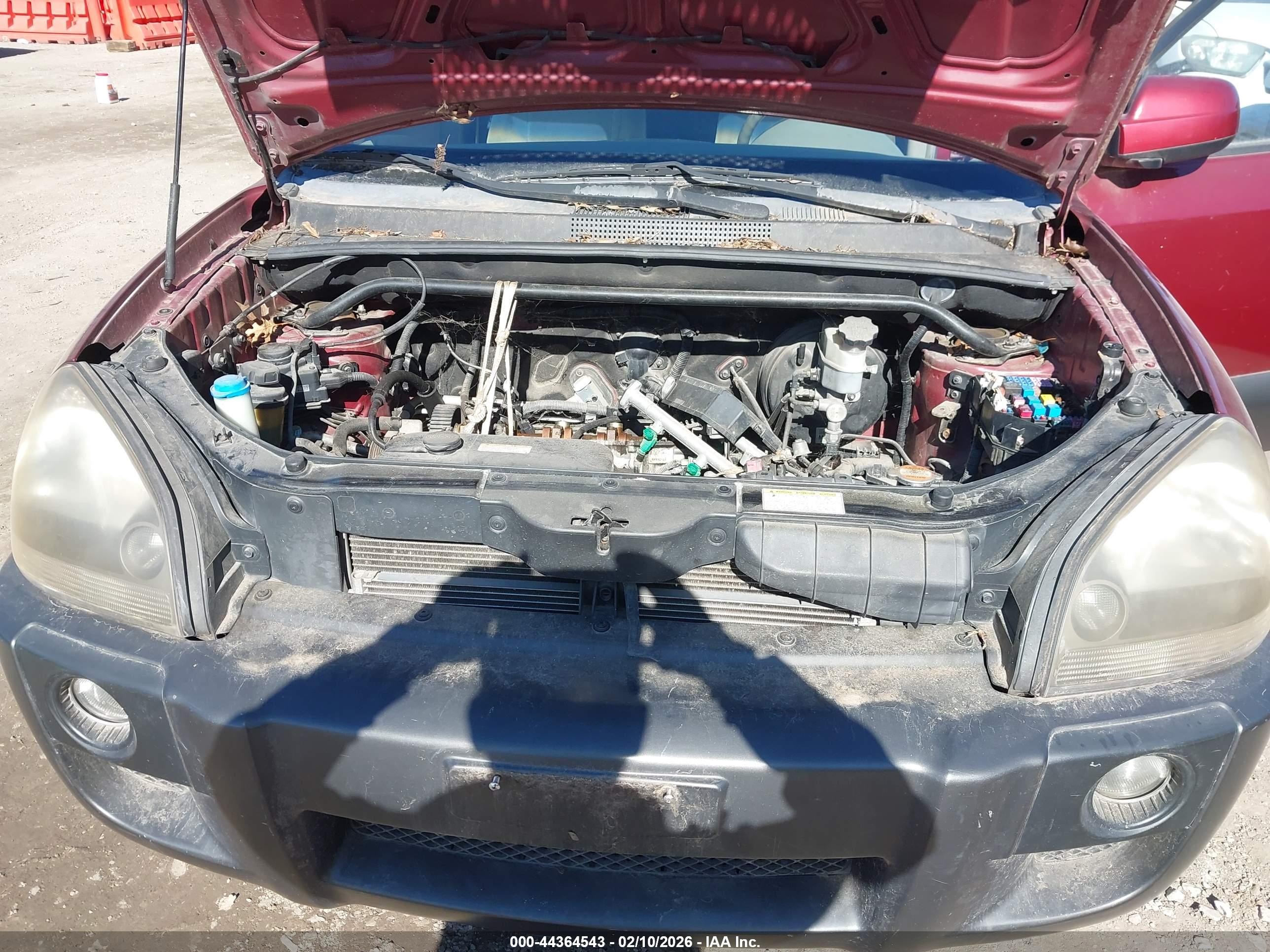 2005 Hyundai Tucson Gls/lx Темно-бордовый vin: KM8JN12D45U145419
