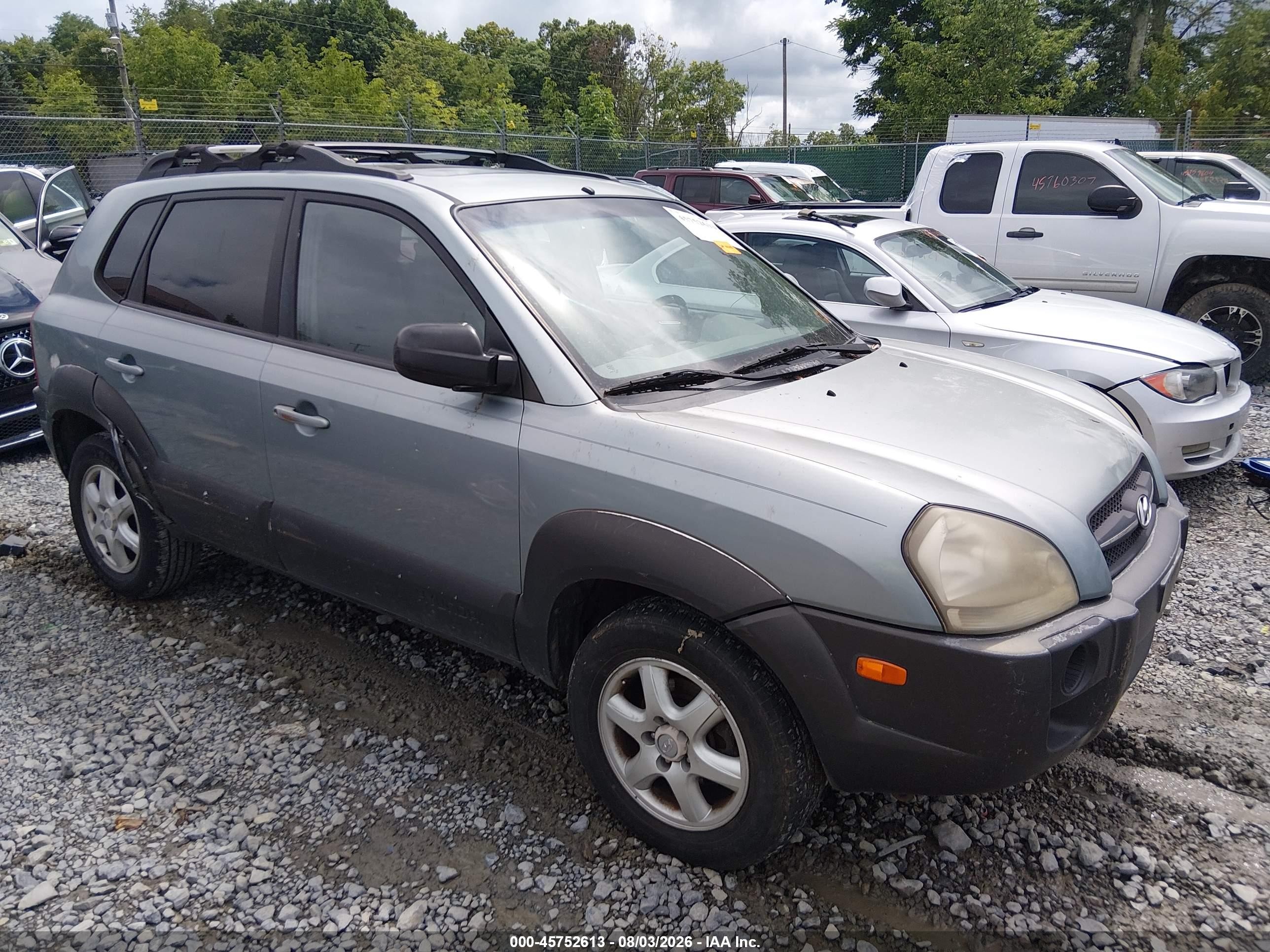 2005 Hyundai Tucson Gls/lx Light Blue vin: KM8JN12D45U208213