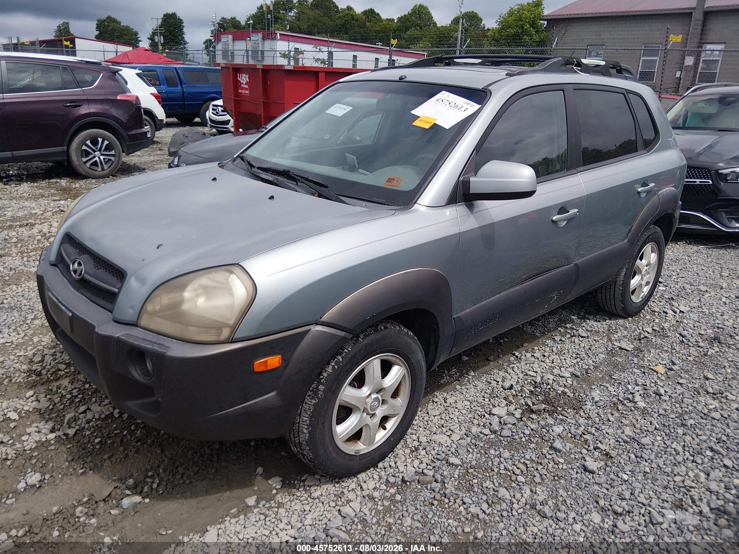 2005 Hyundai Tucson Gls/lx Light Blue vin: KM8JN12D45U208213