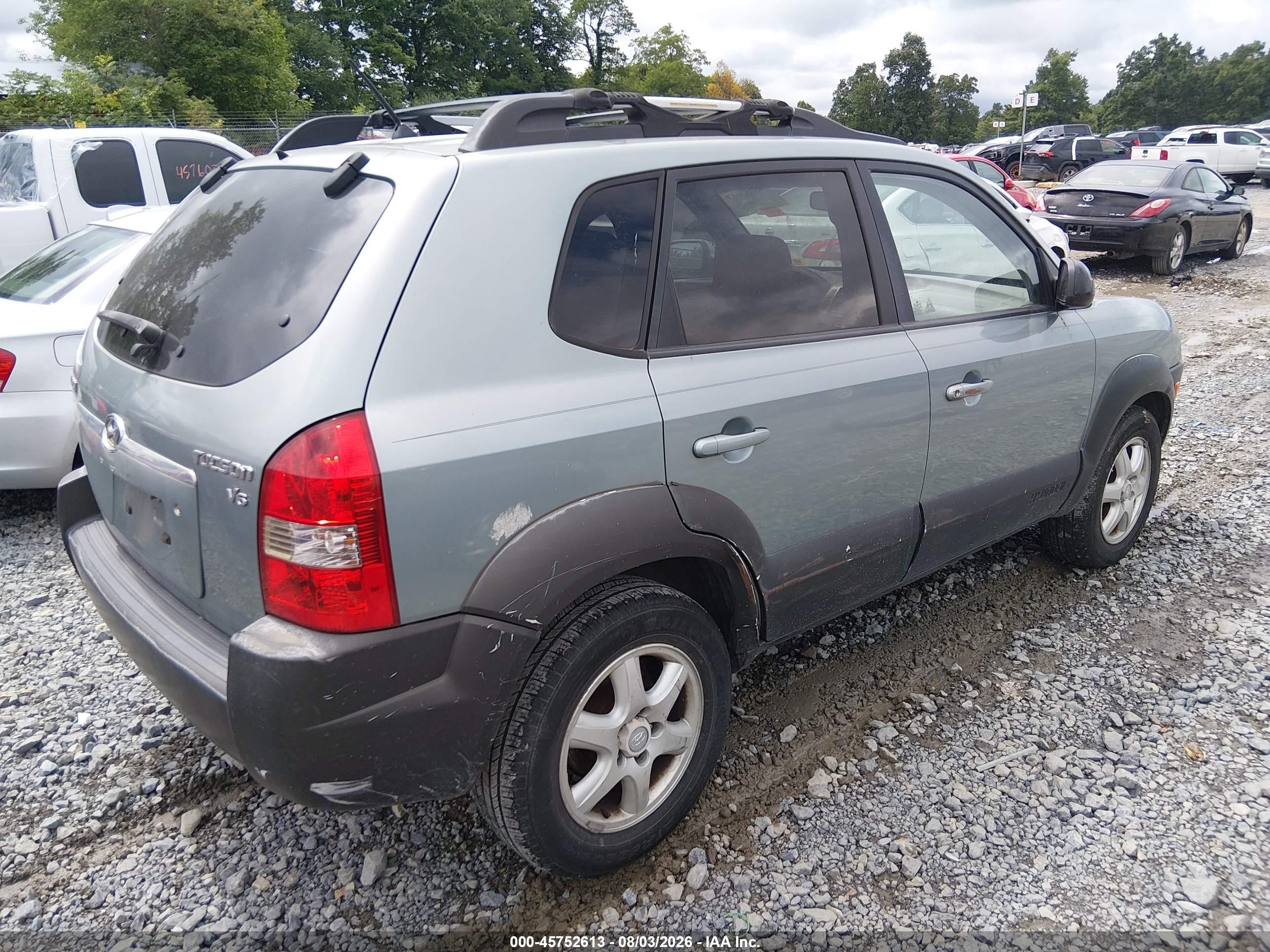 2005 Hyundai Tucson Gls/lx Light Blue vin: KM8JN12D45U208213