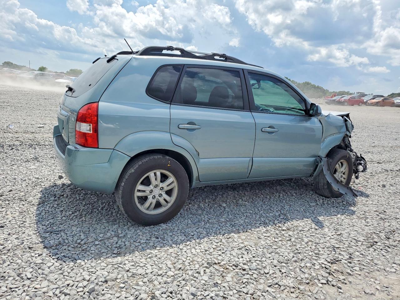2007 Hyun Tucson Blue vin: KM8JN12D47U477928