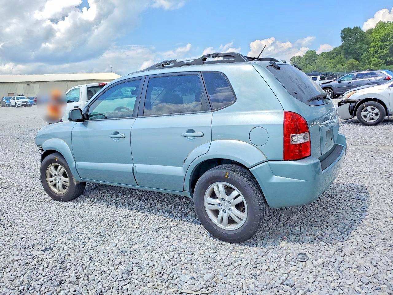 2007 Hyun Tucson Blue vin: KM8JN12D47U477928