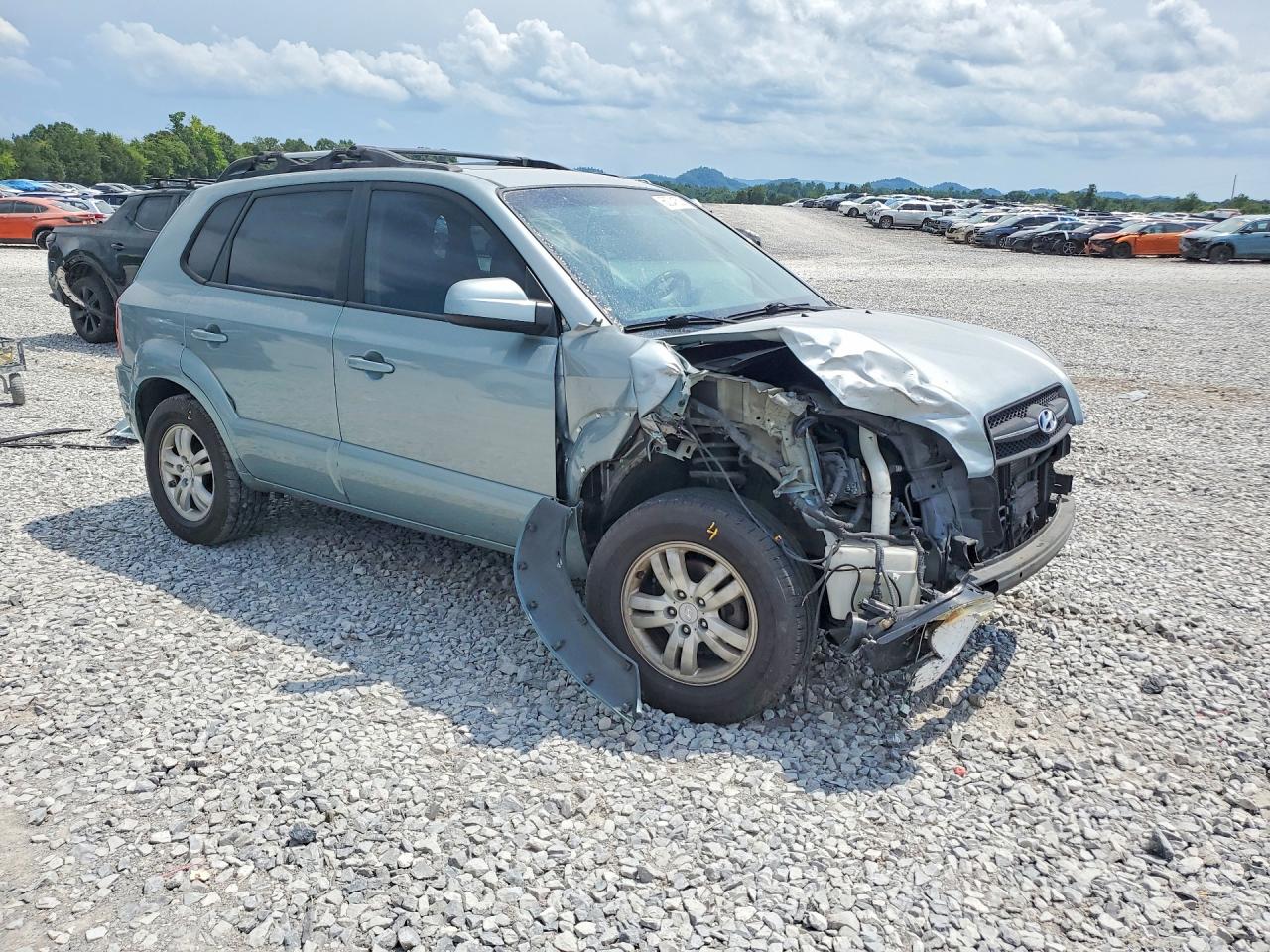 2007 Hyun Tucson Blue vin: KM8JN12D47U477928