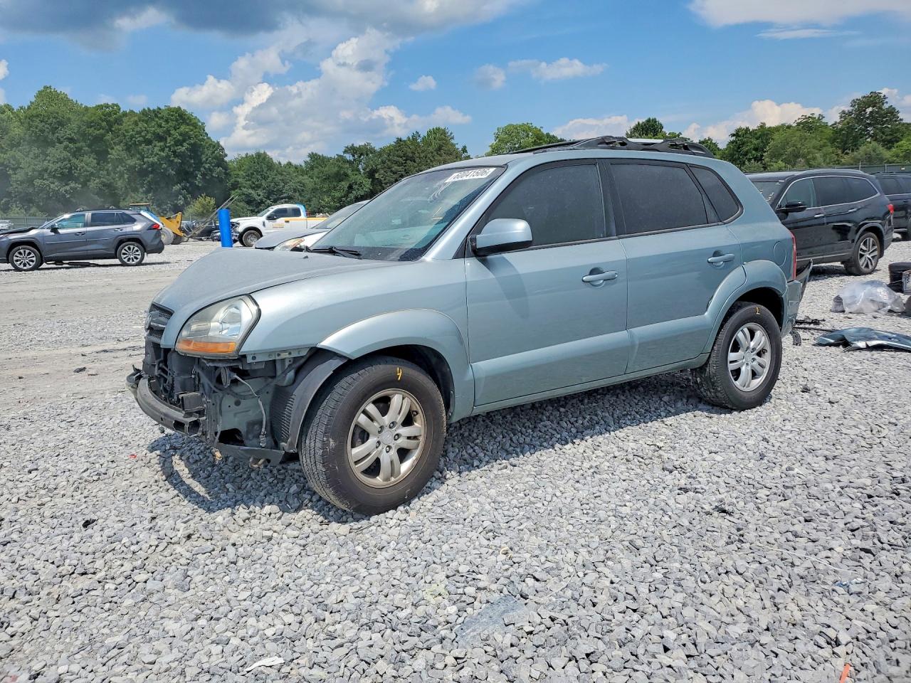 2007 Hyun Tucson Blue vin: KM8JN12D47U477928