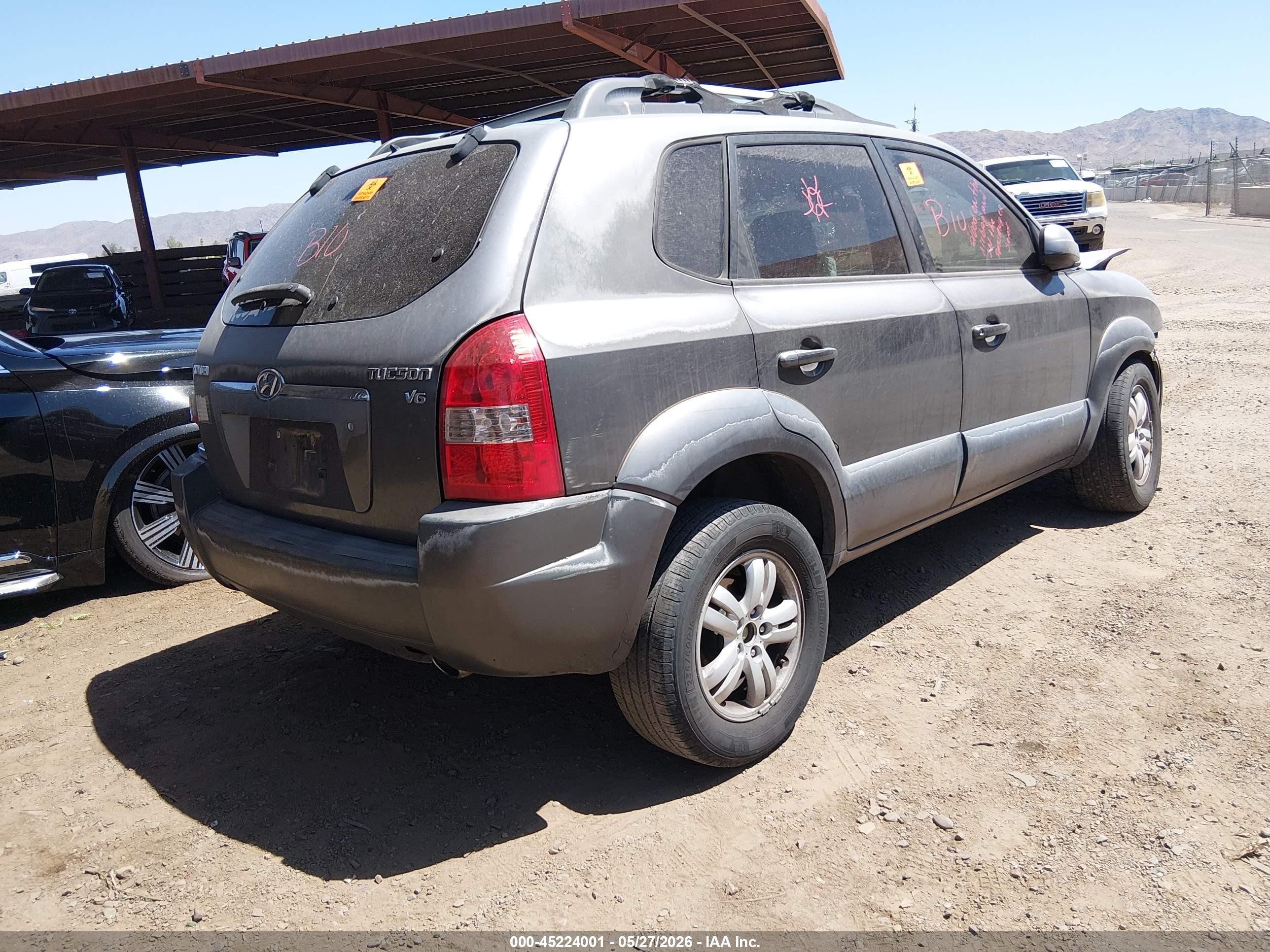 2007 Hyundai Tucson Limited/se Gray vin: KM8JN12D47U521913