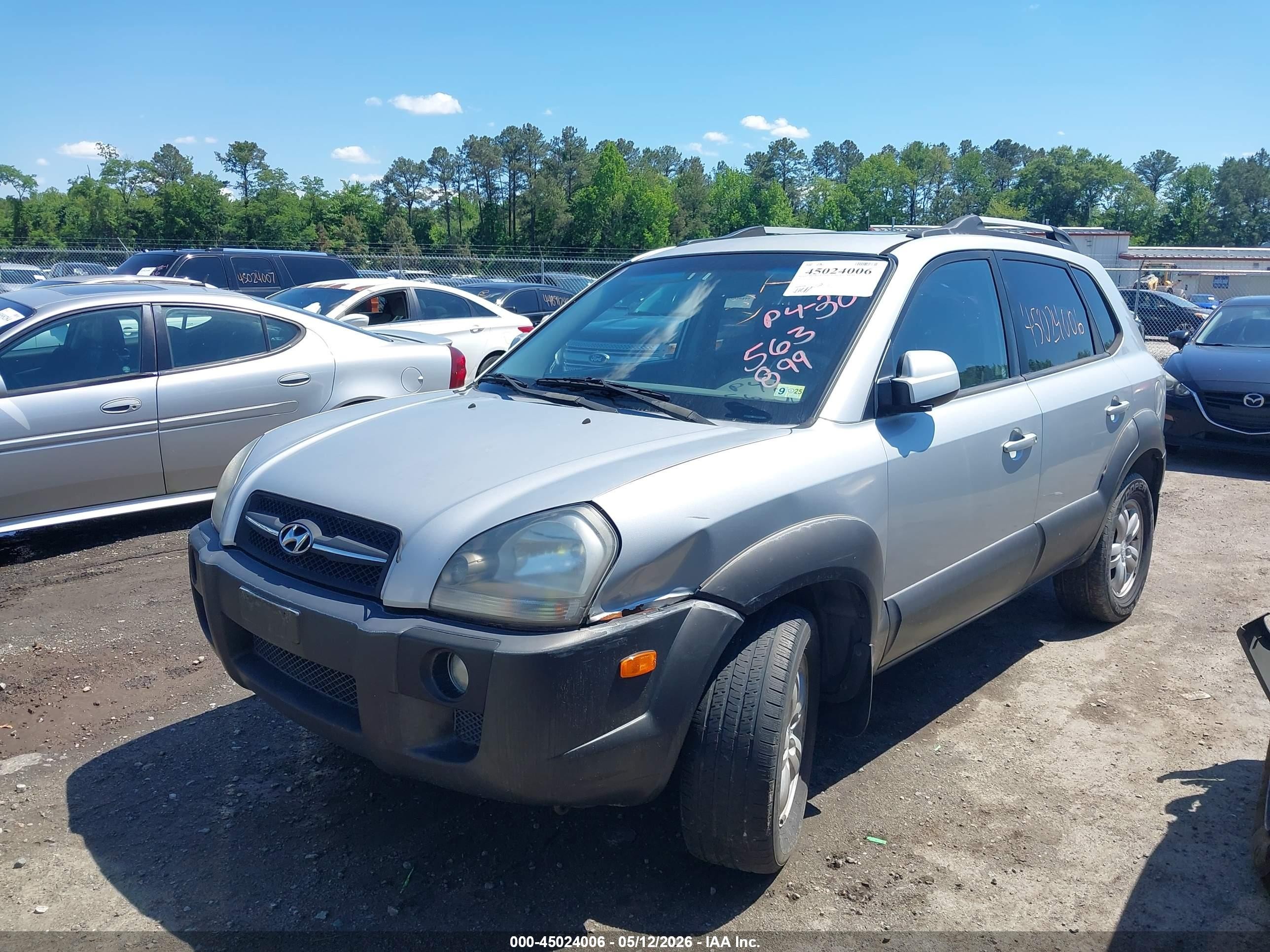 2007 Hyundai Tucson Limited/se Gray vin: KM8JN12D47U563899