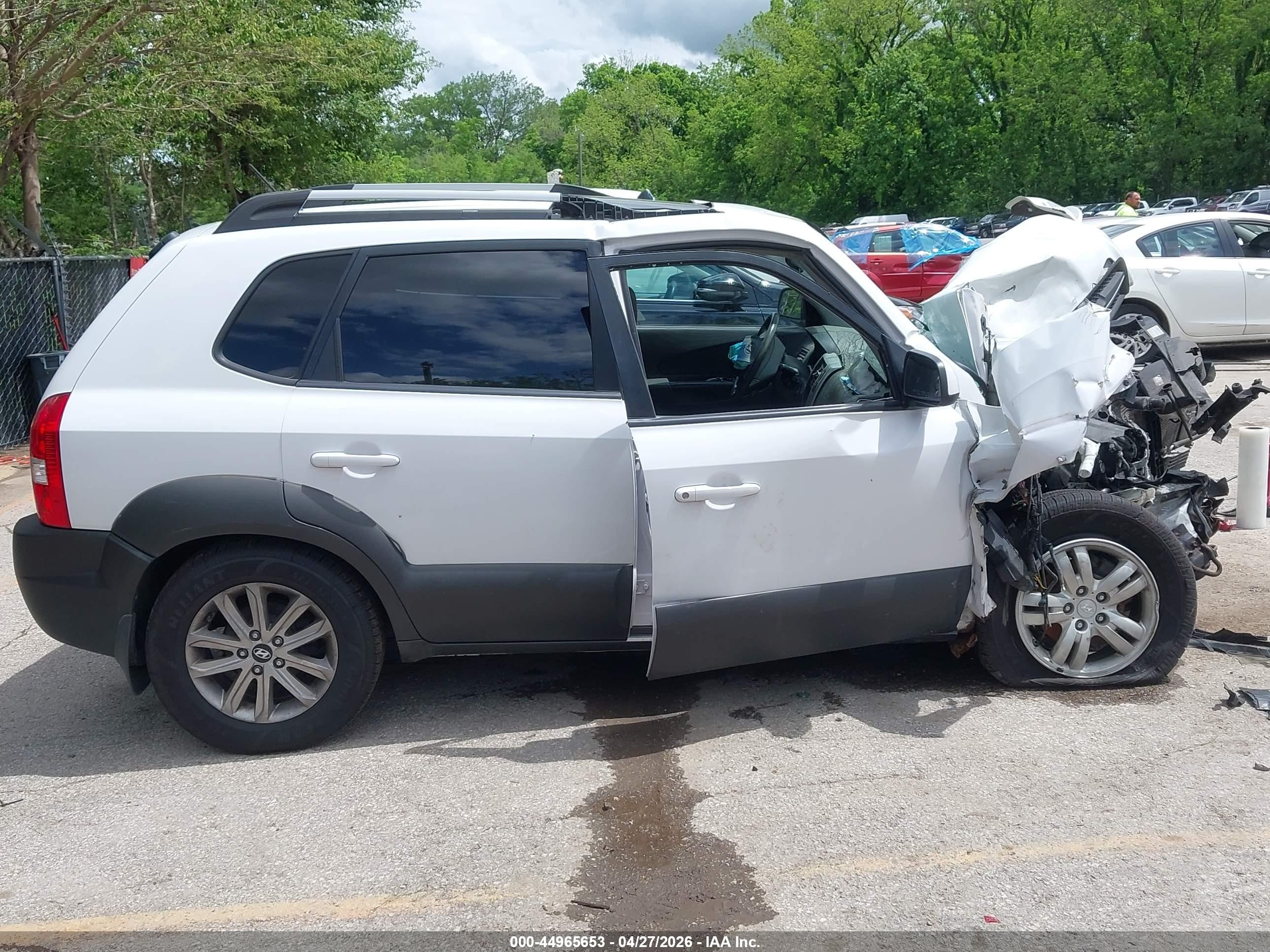 2007 Hyundai Tucson Limited/se White vin: KM8JN12D47U638603