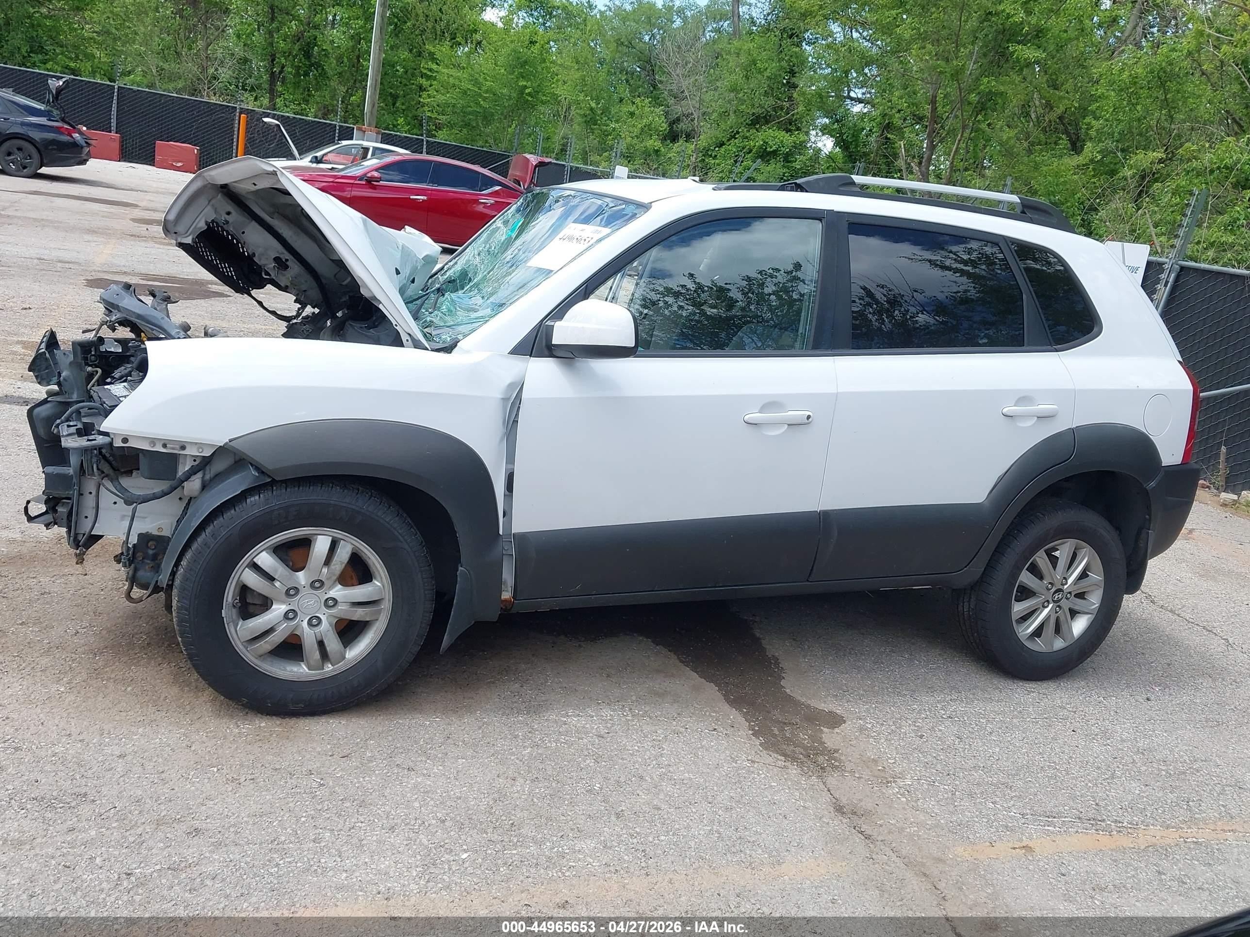 2007 Hyundai Tucson Limited/se White vin: KM8JN12D47U638603