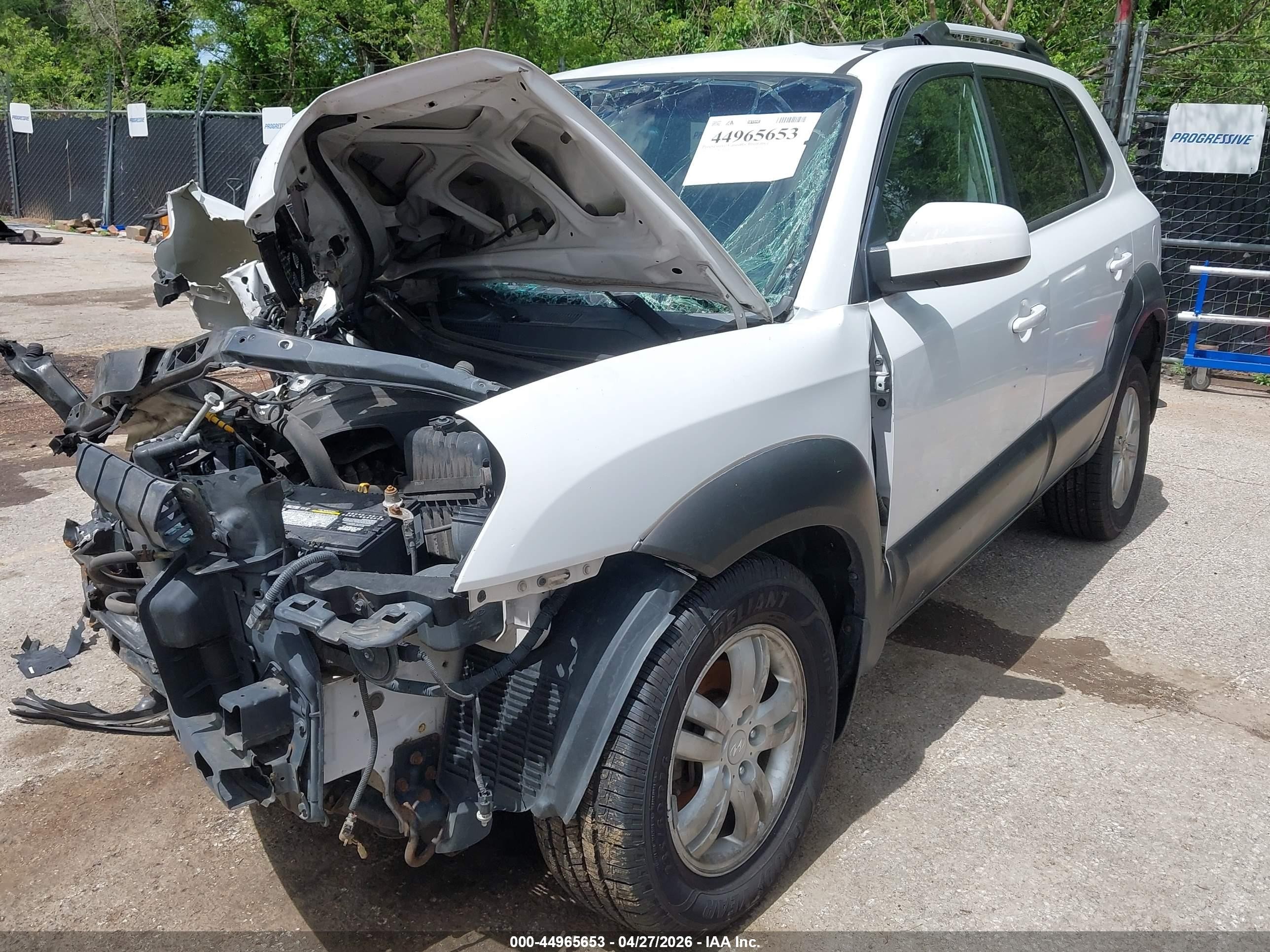 2007 Hyundai Tucson Limited/se White vin: KM8JN12D47U638603