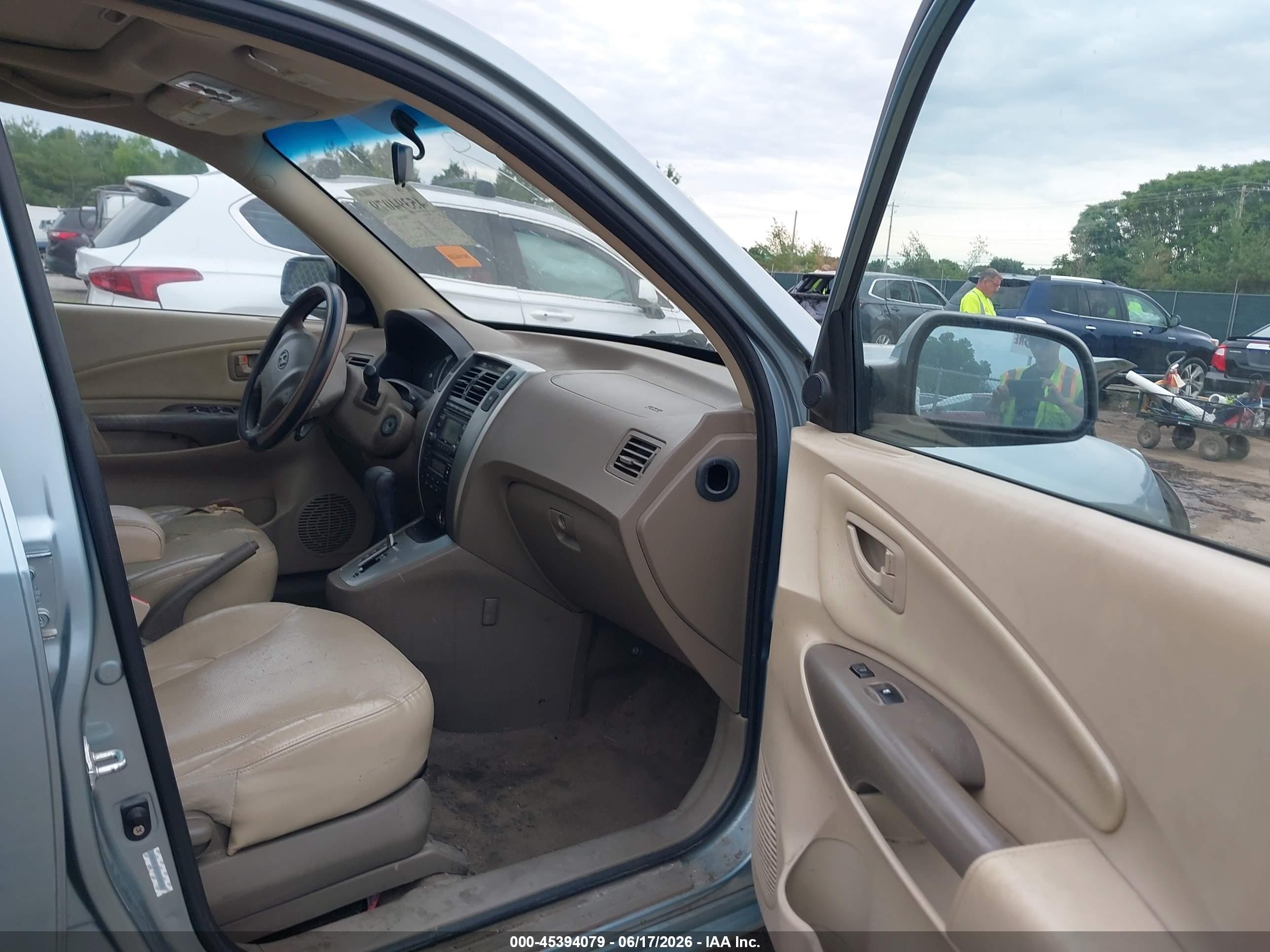 2009 Hyundai Tucson Limited V6 Light Blue vin: KM8JN12D49U948012