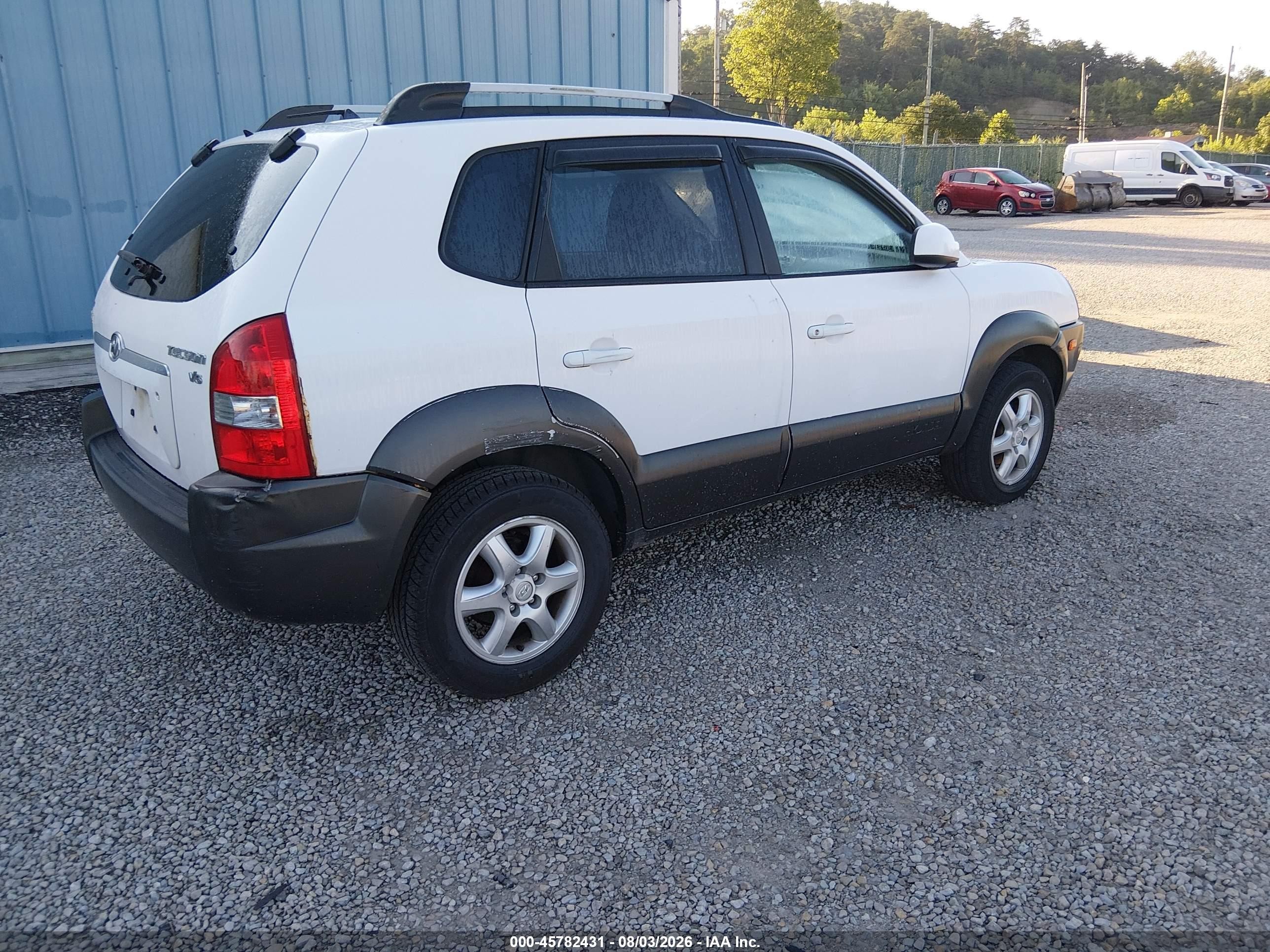 2005 Hyundai Tucson Gls/lx White vin: KM8JN12D55U083528